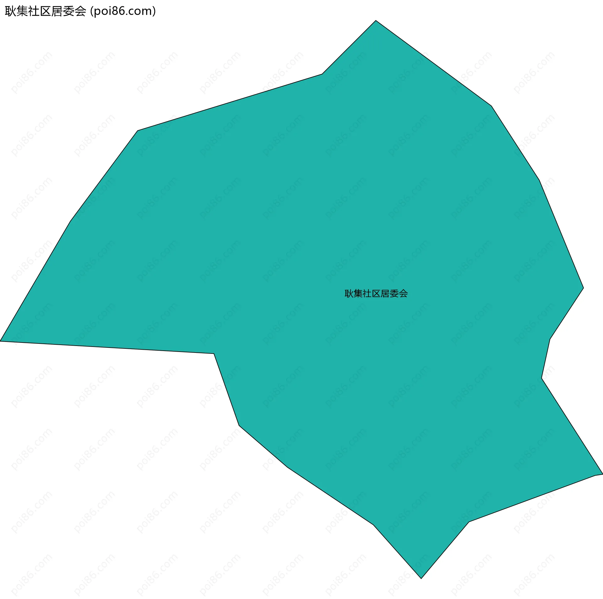 耿集社区居委会边界地图