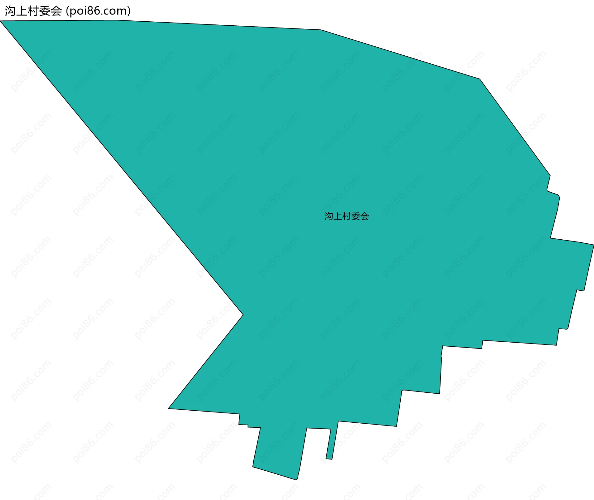 沟上村委会边界地图