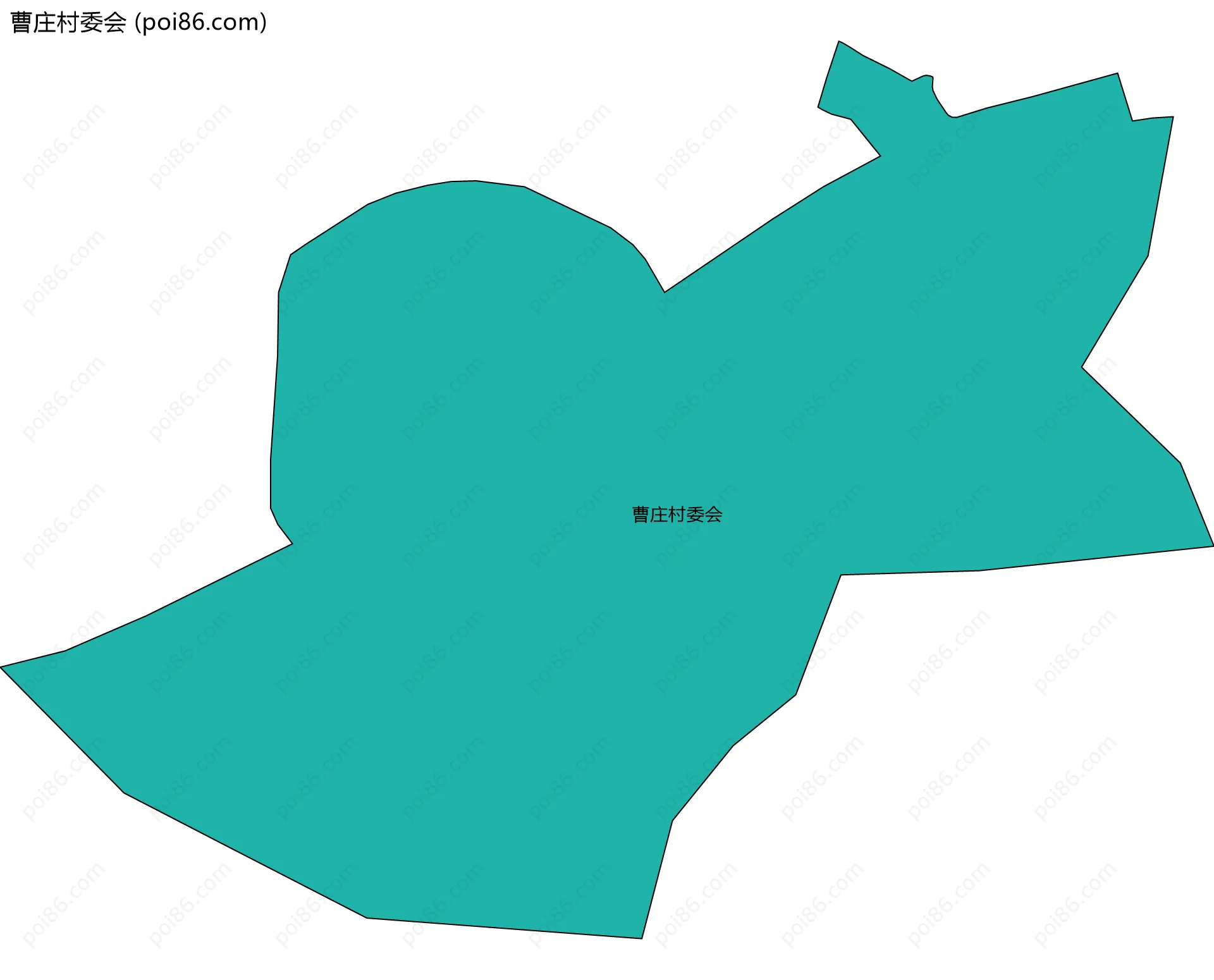 曹庄村委会边界地图
