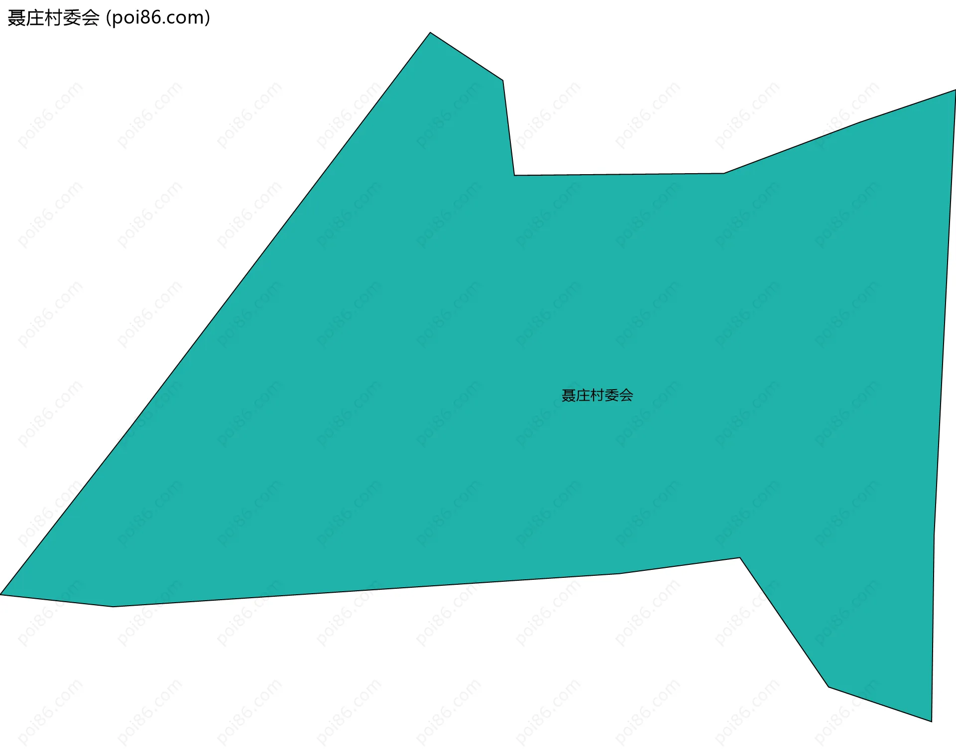 聂庄村委会边界地图