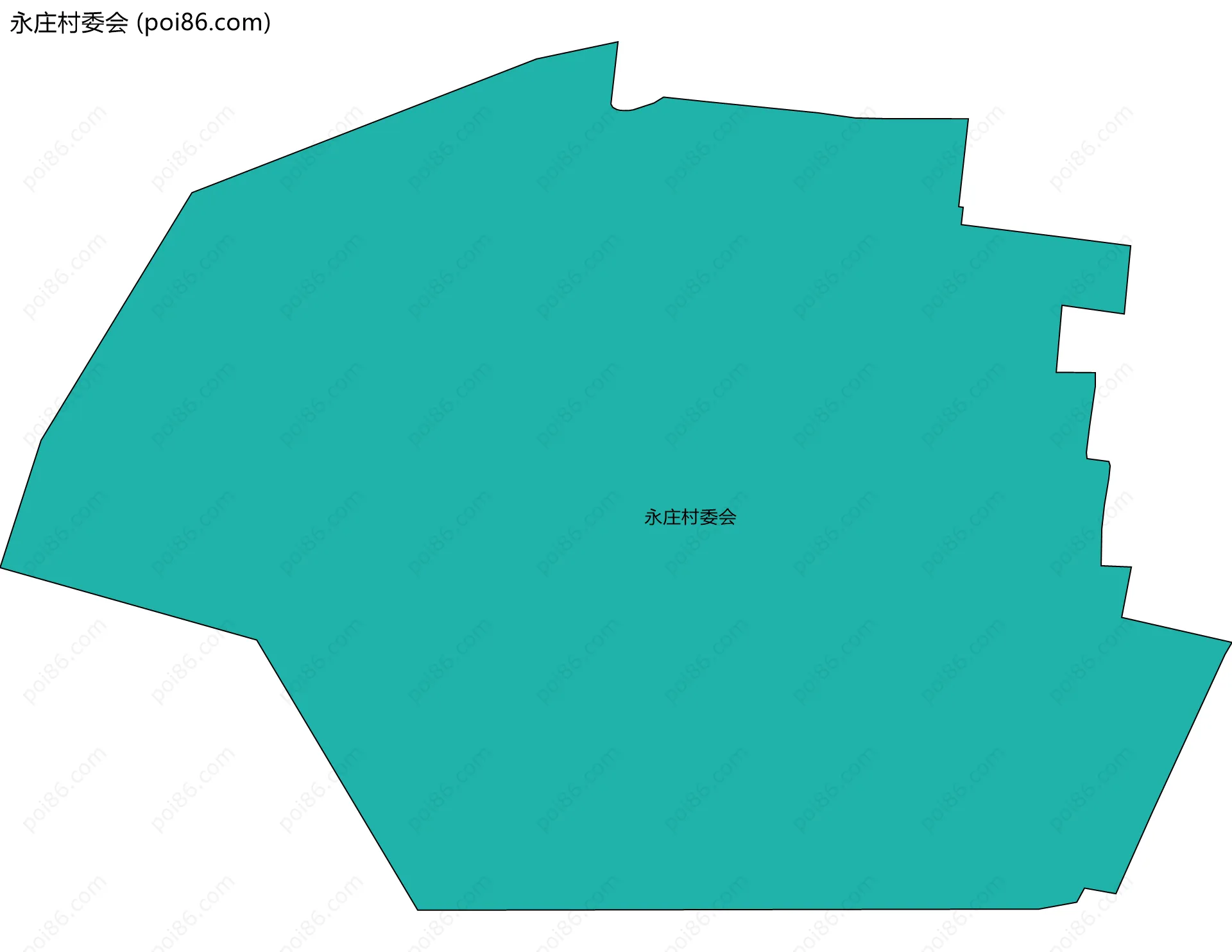 永庄村委会边界地图