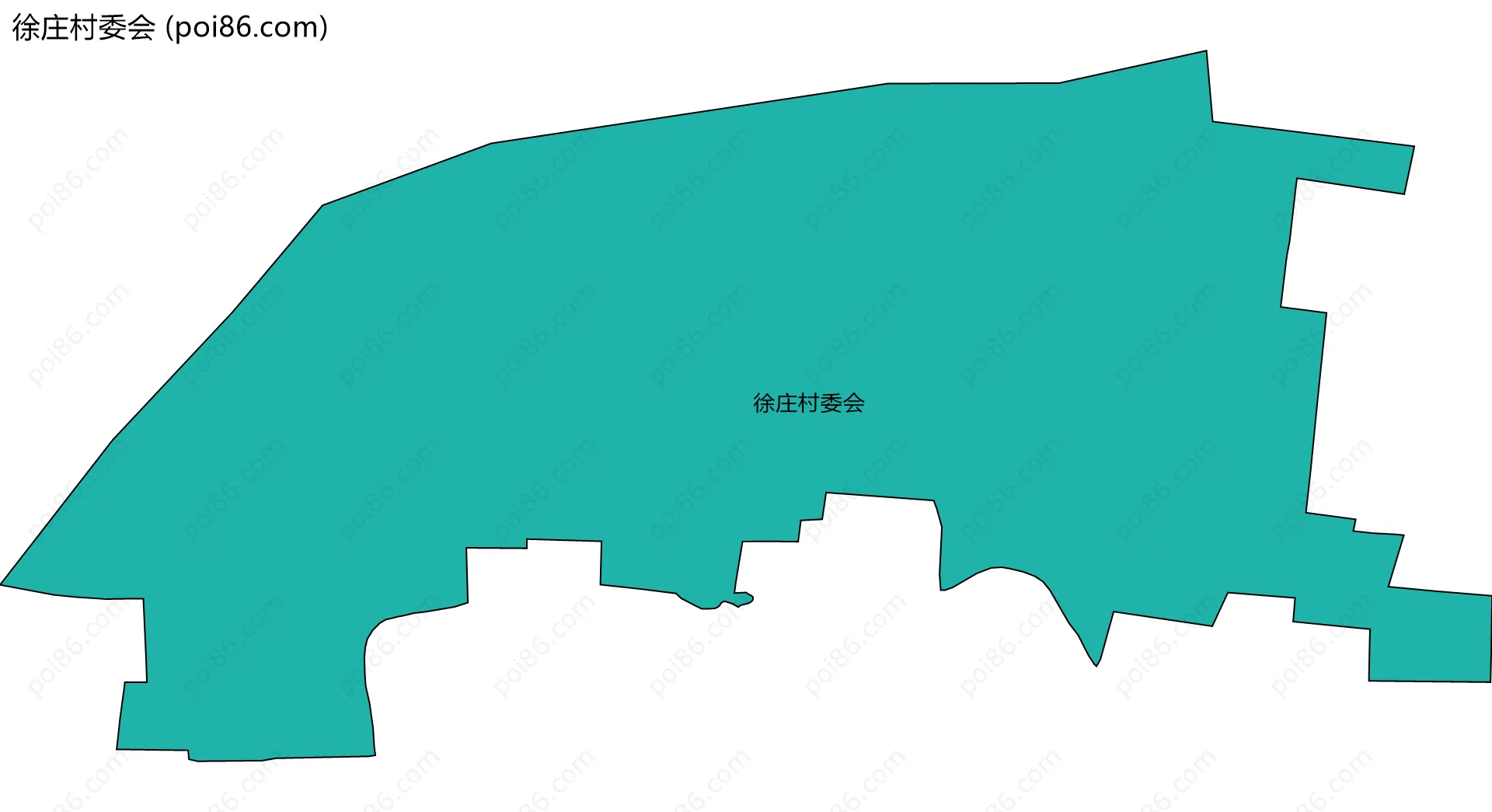 徐庄村委会边界地图