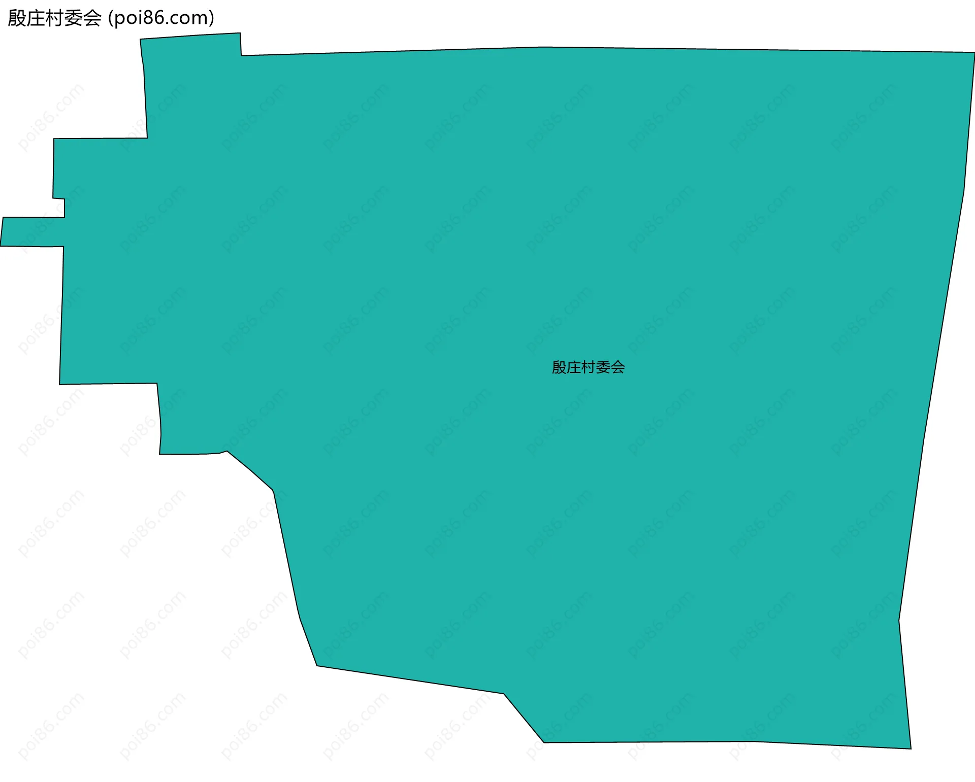 殷庄村委会边界地图