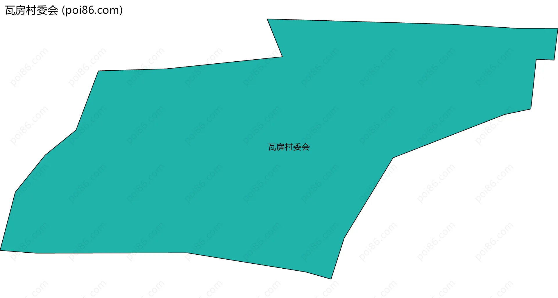 瓦房村委会边界地图