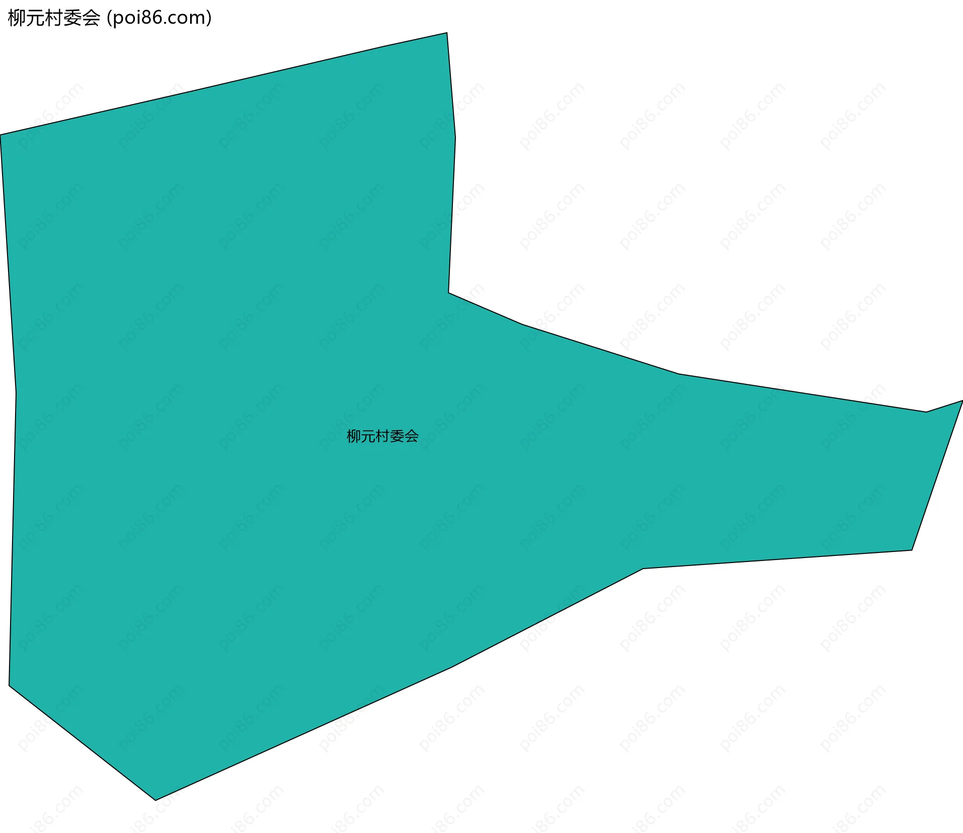 柳元村委会边界地图