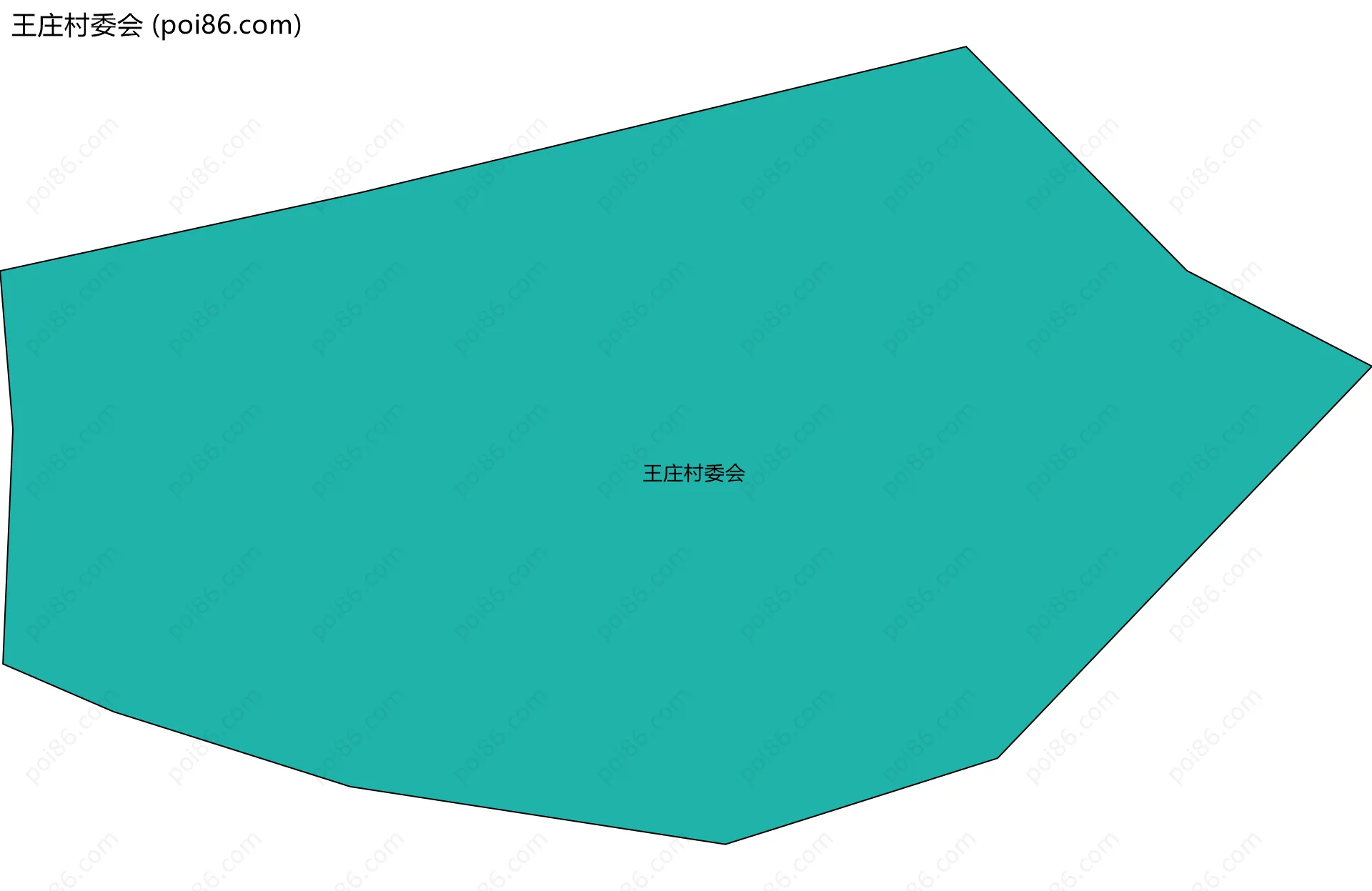 王庄村委会边界地图