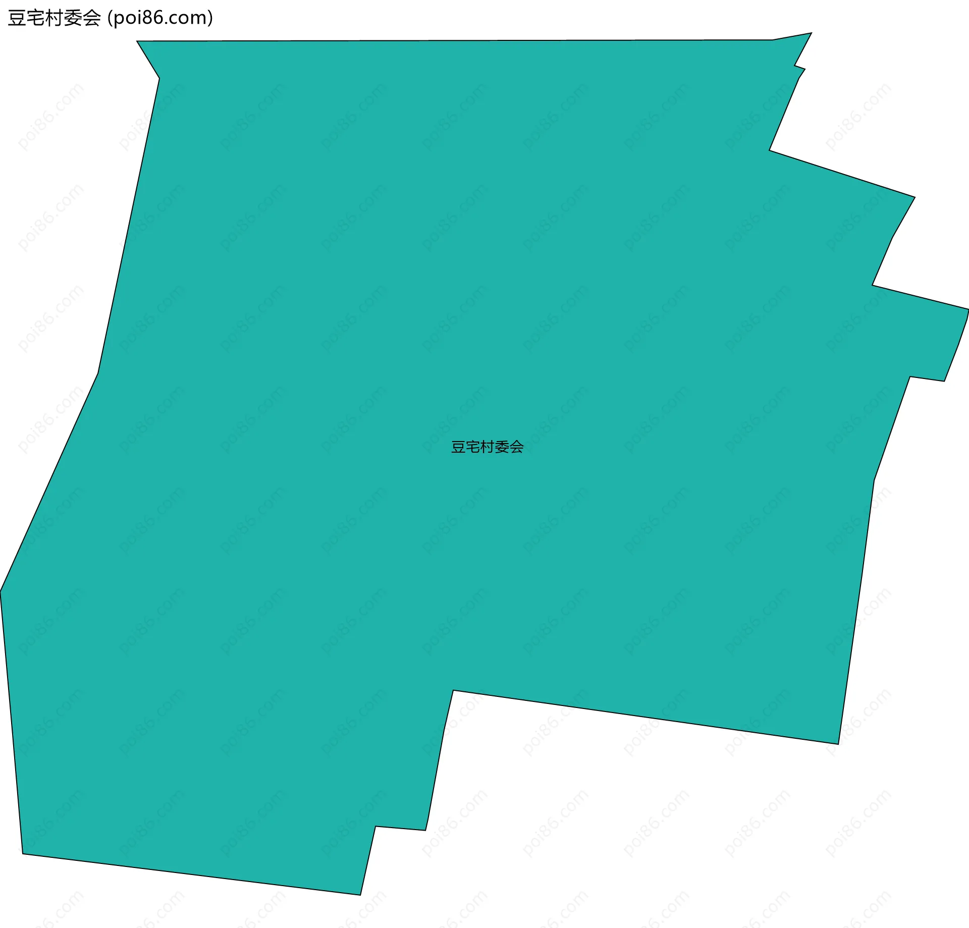 豆宅村委会边界地图