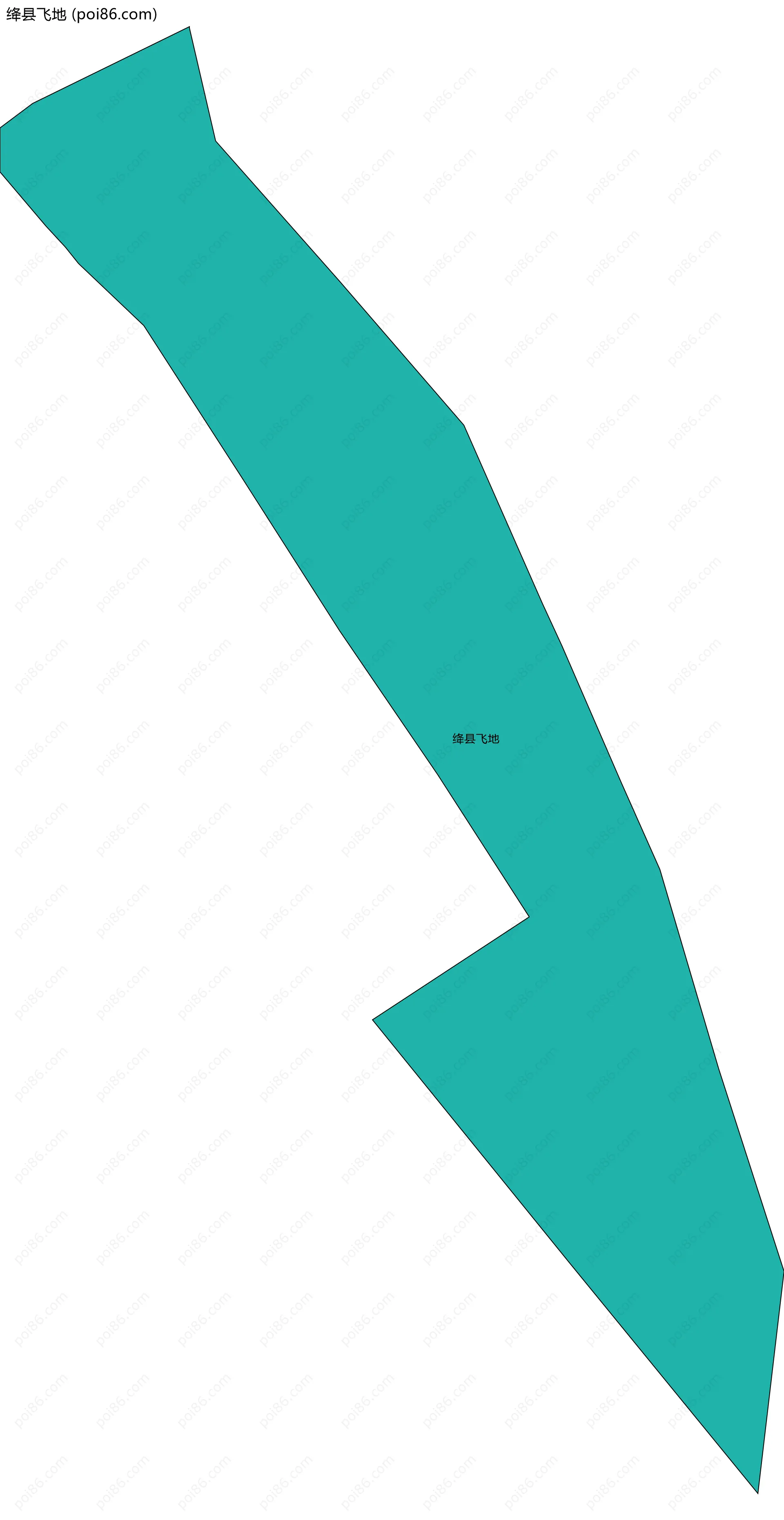 绛县飞地边界地图