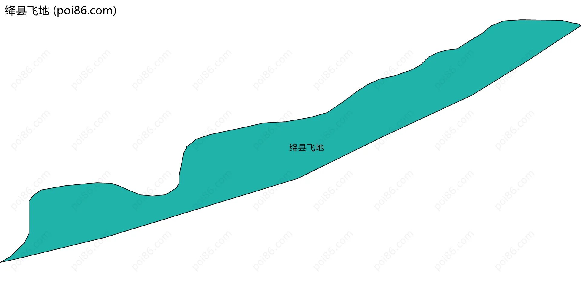 绛县飞地边界地图