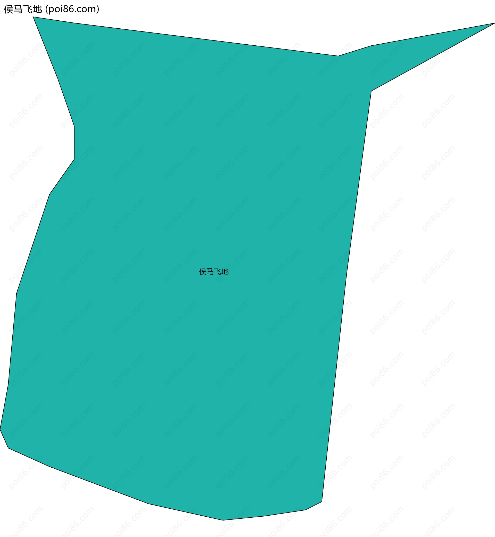 侯马飞地边界地图