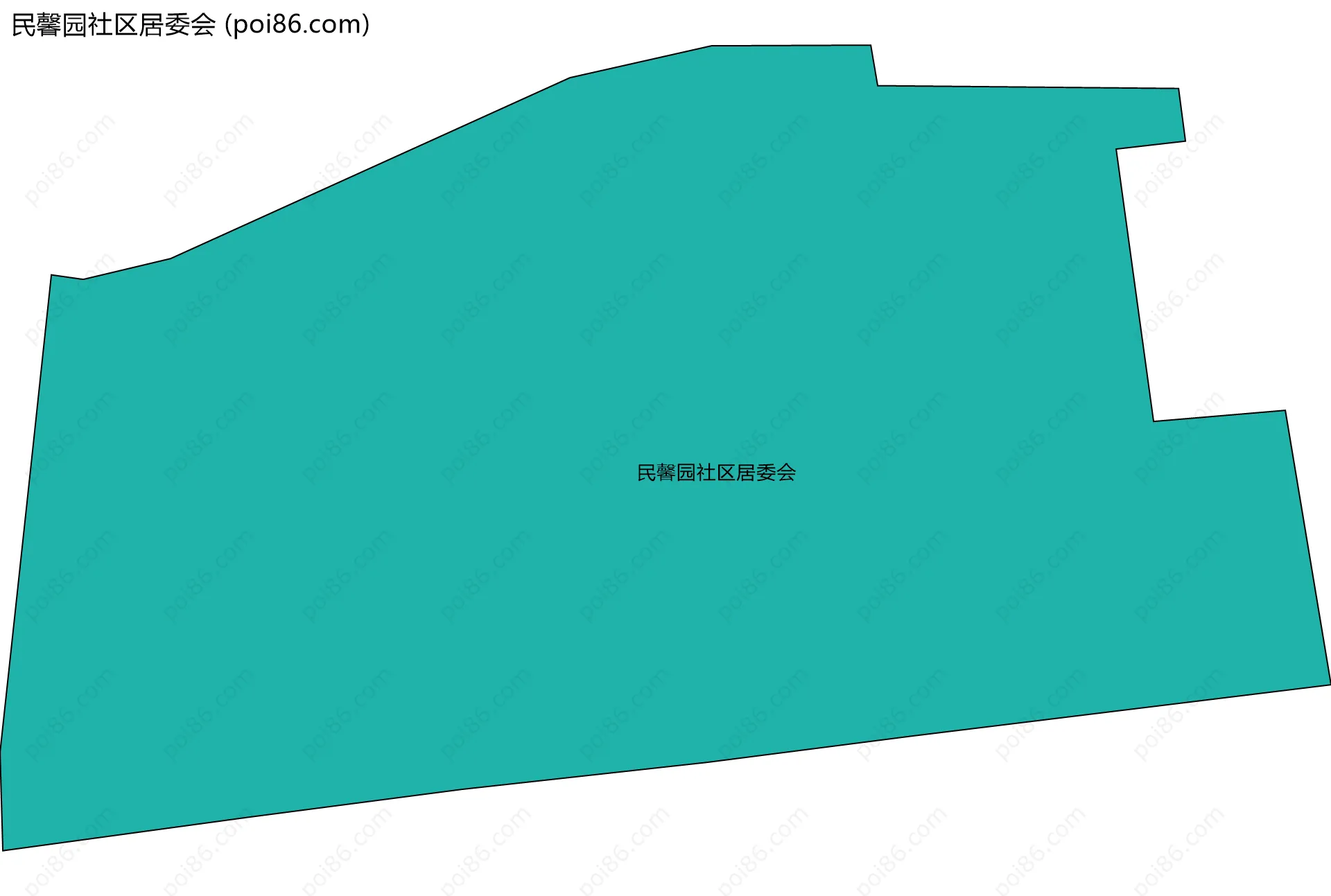 民馨园社区居委会边界地图