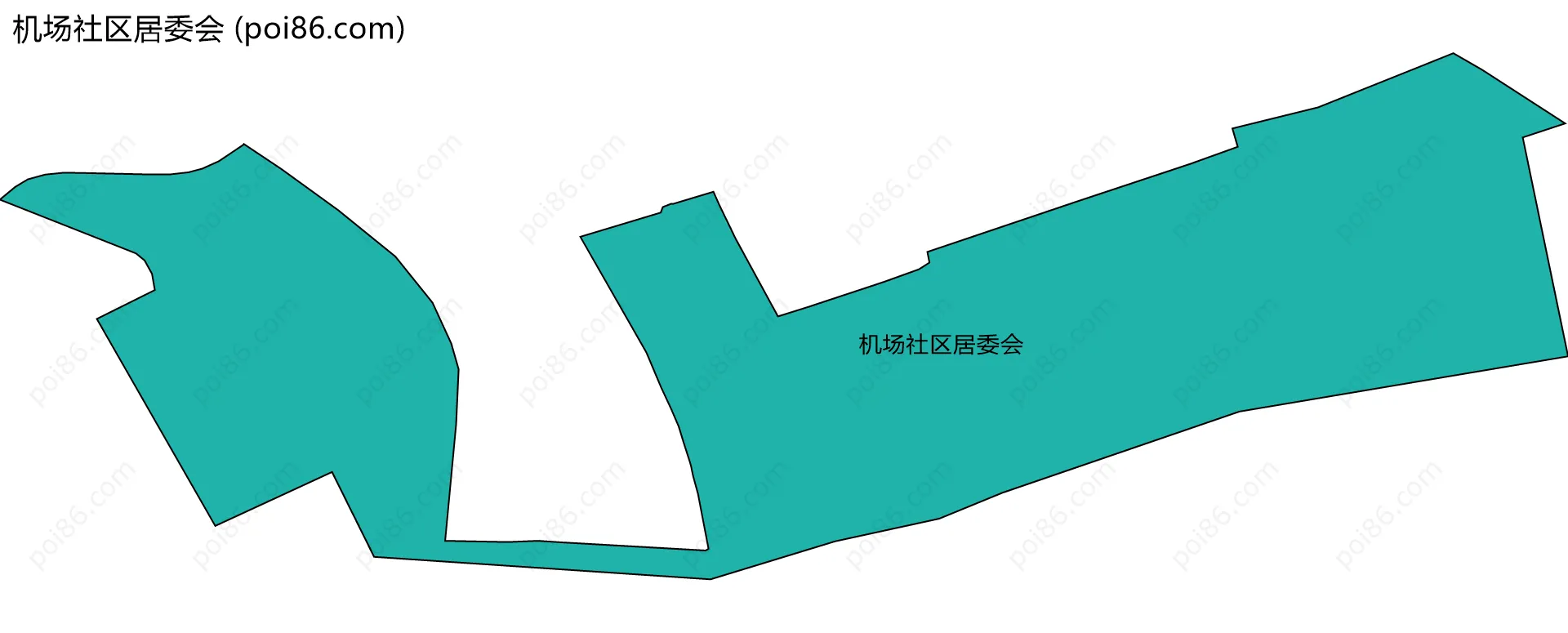 机场社区居委会边界地图
