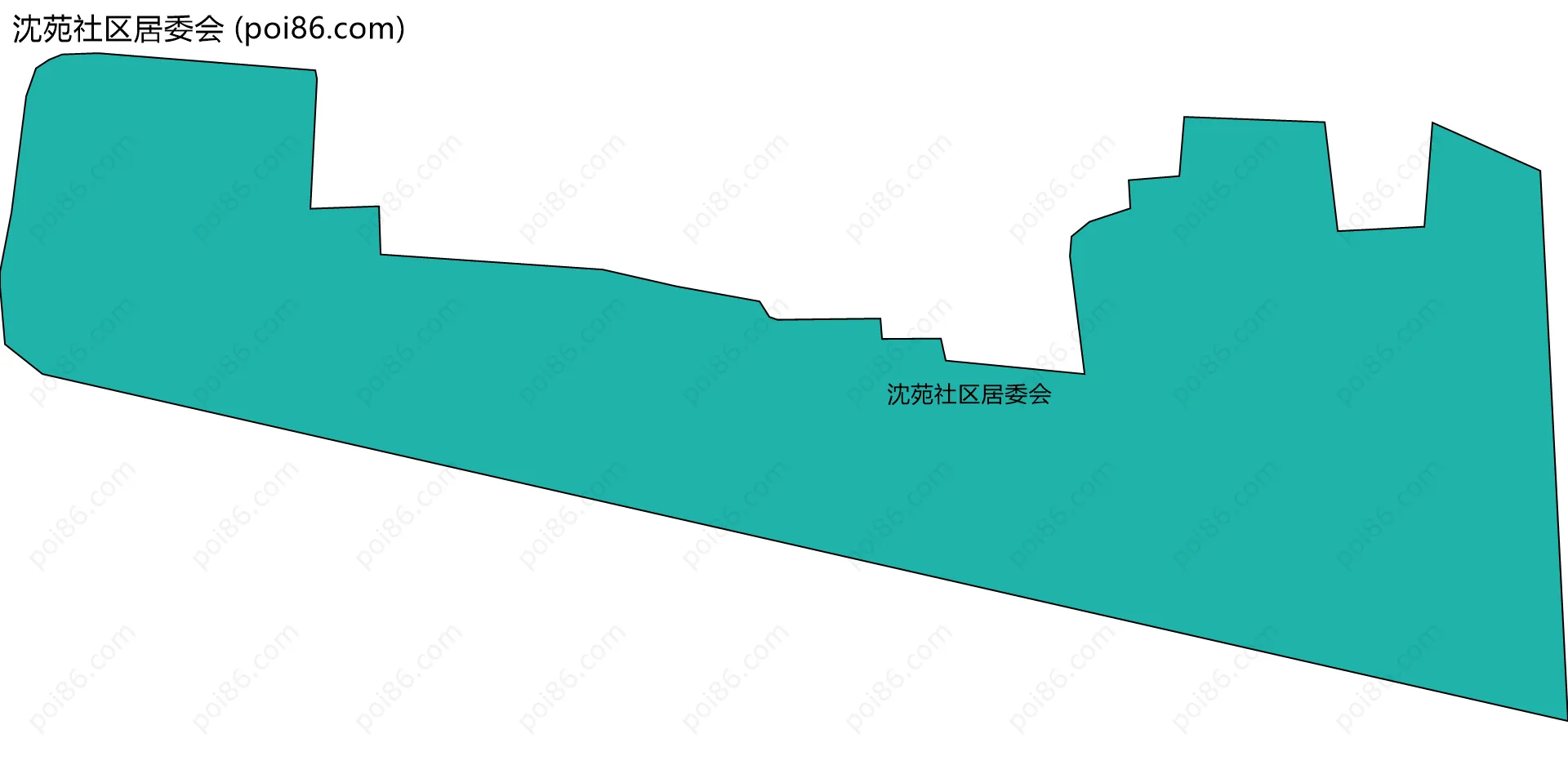 沈苑社区居委会边界地图