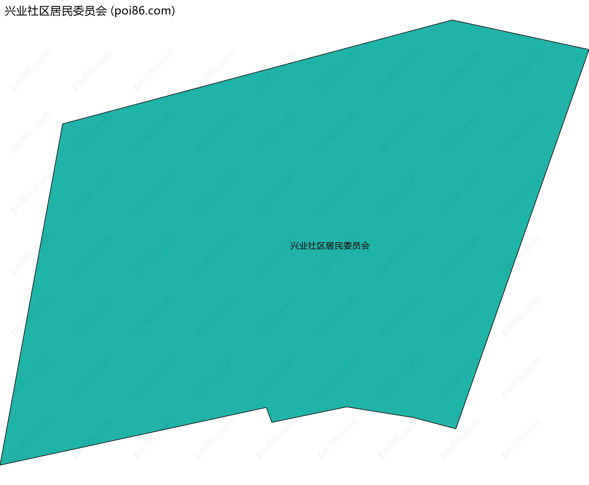 兴业社区居民委员会边界地图