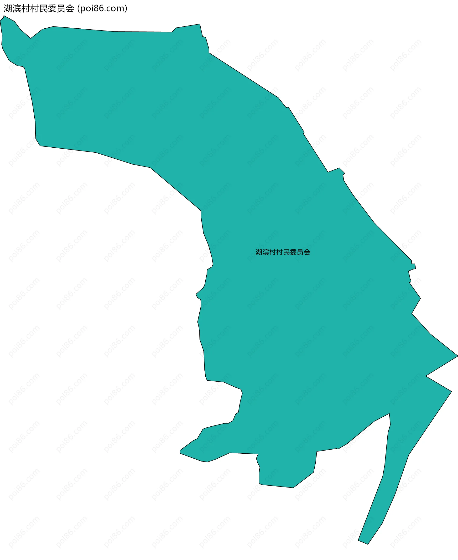 湖滨村村民委员会边界地图