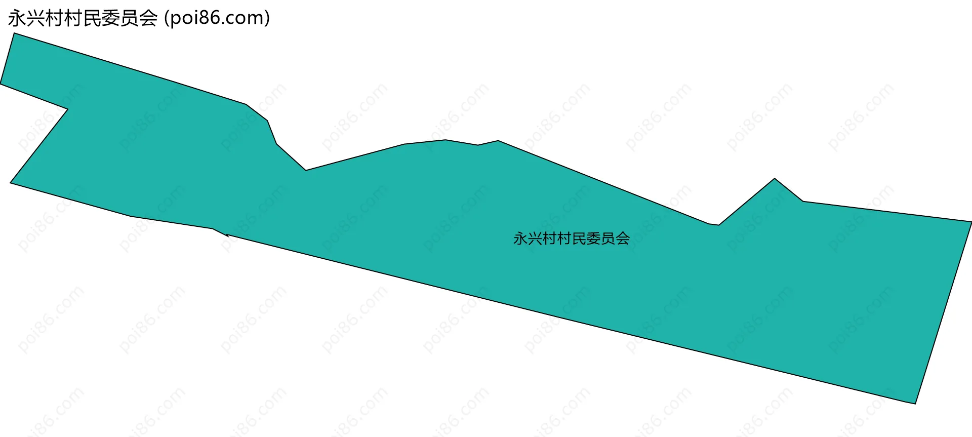 永兴村村民委员会边界地图