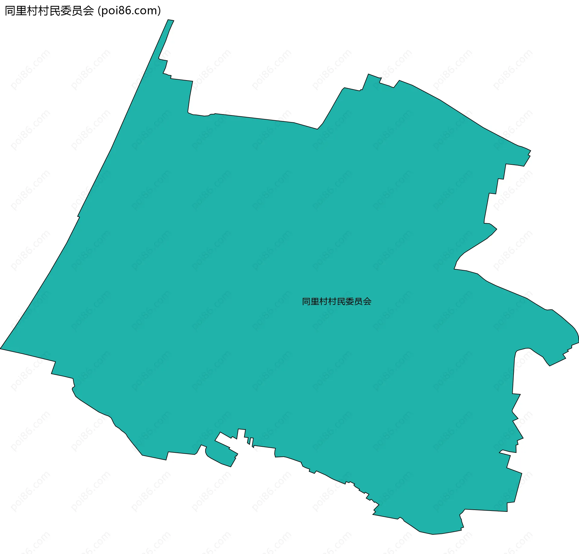 同里村村民委员会边界地图