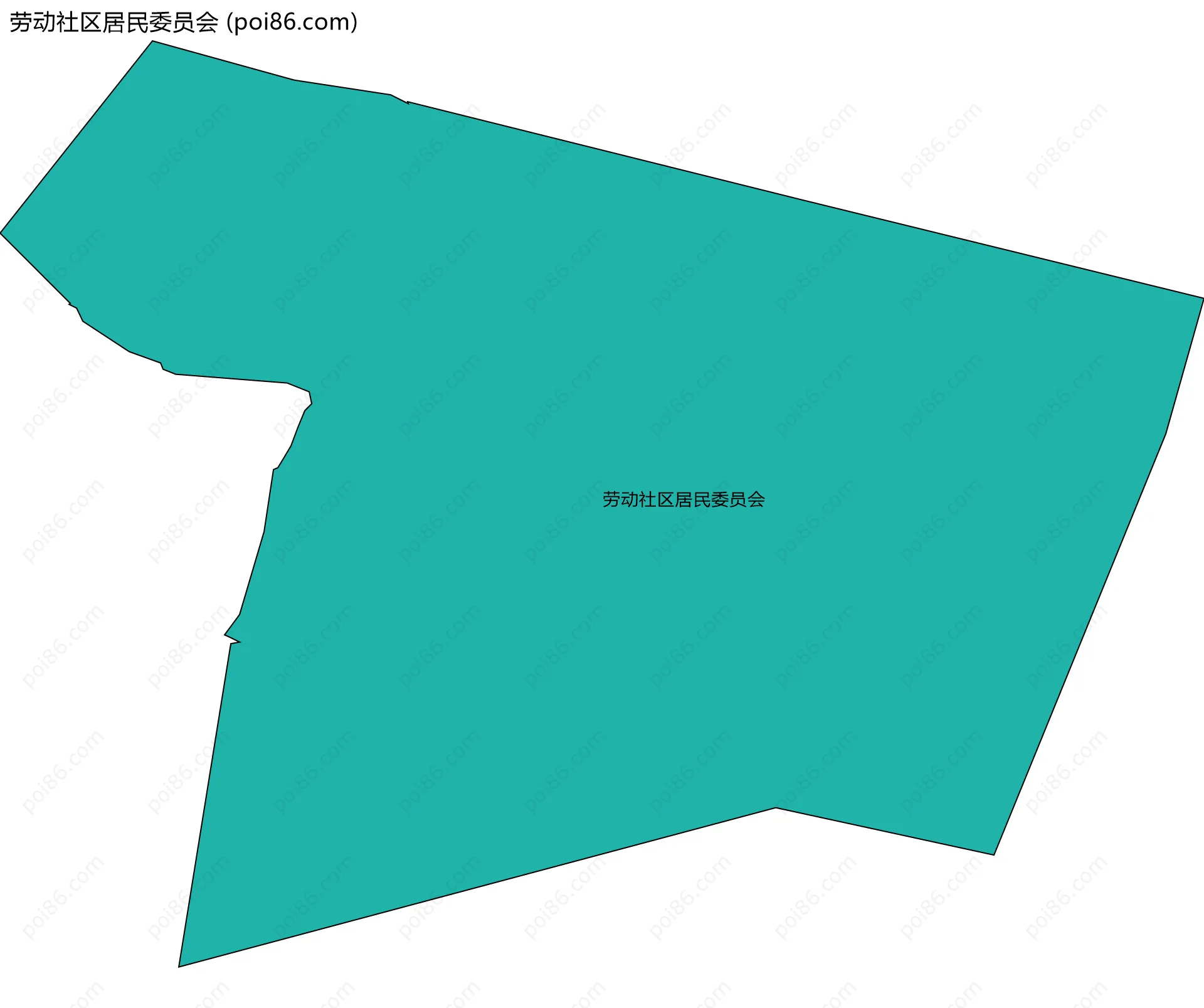 劳动社区居民委员会边界地图