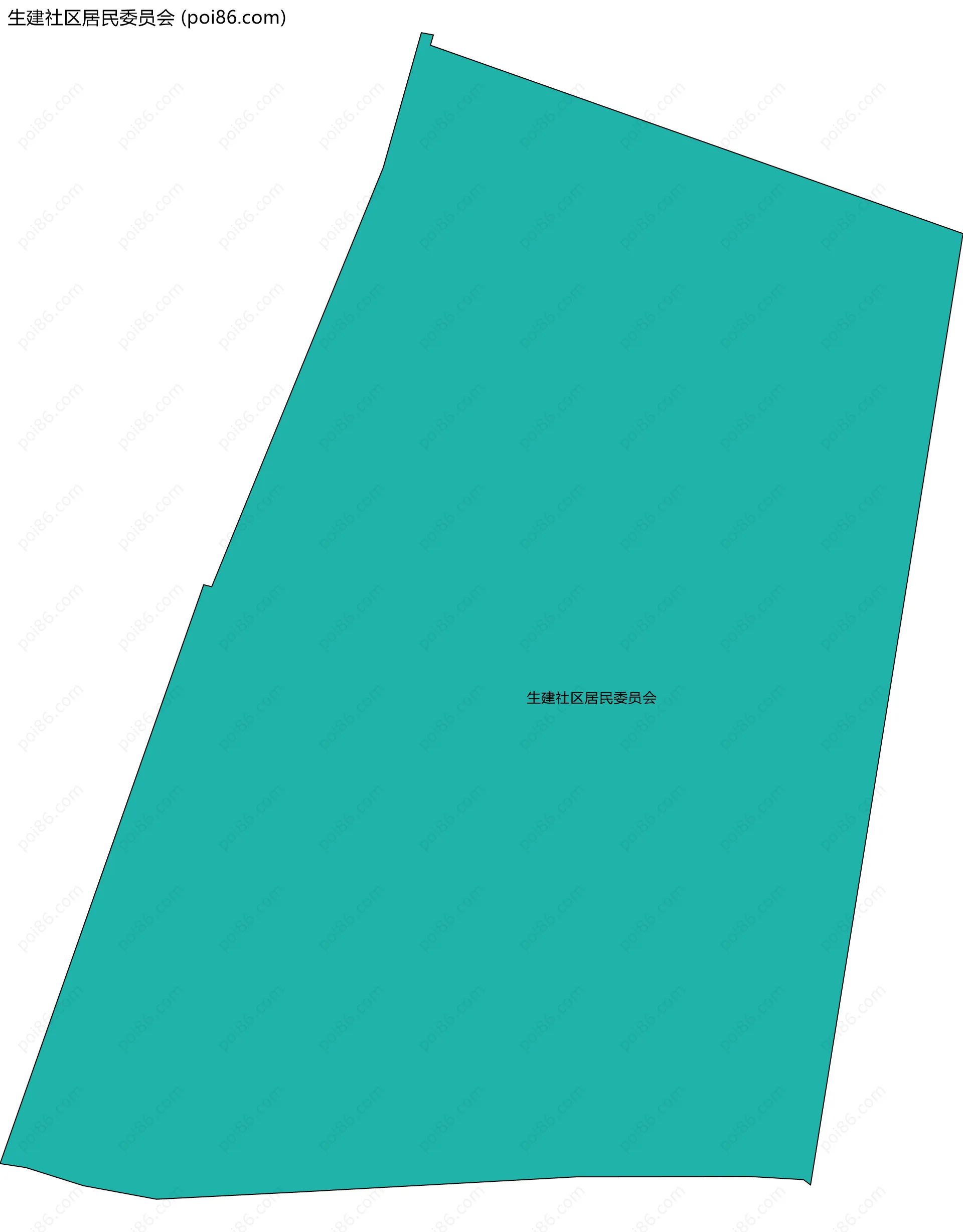 生建社区居民委员会边界地图