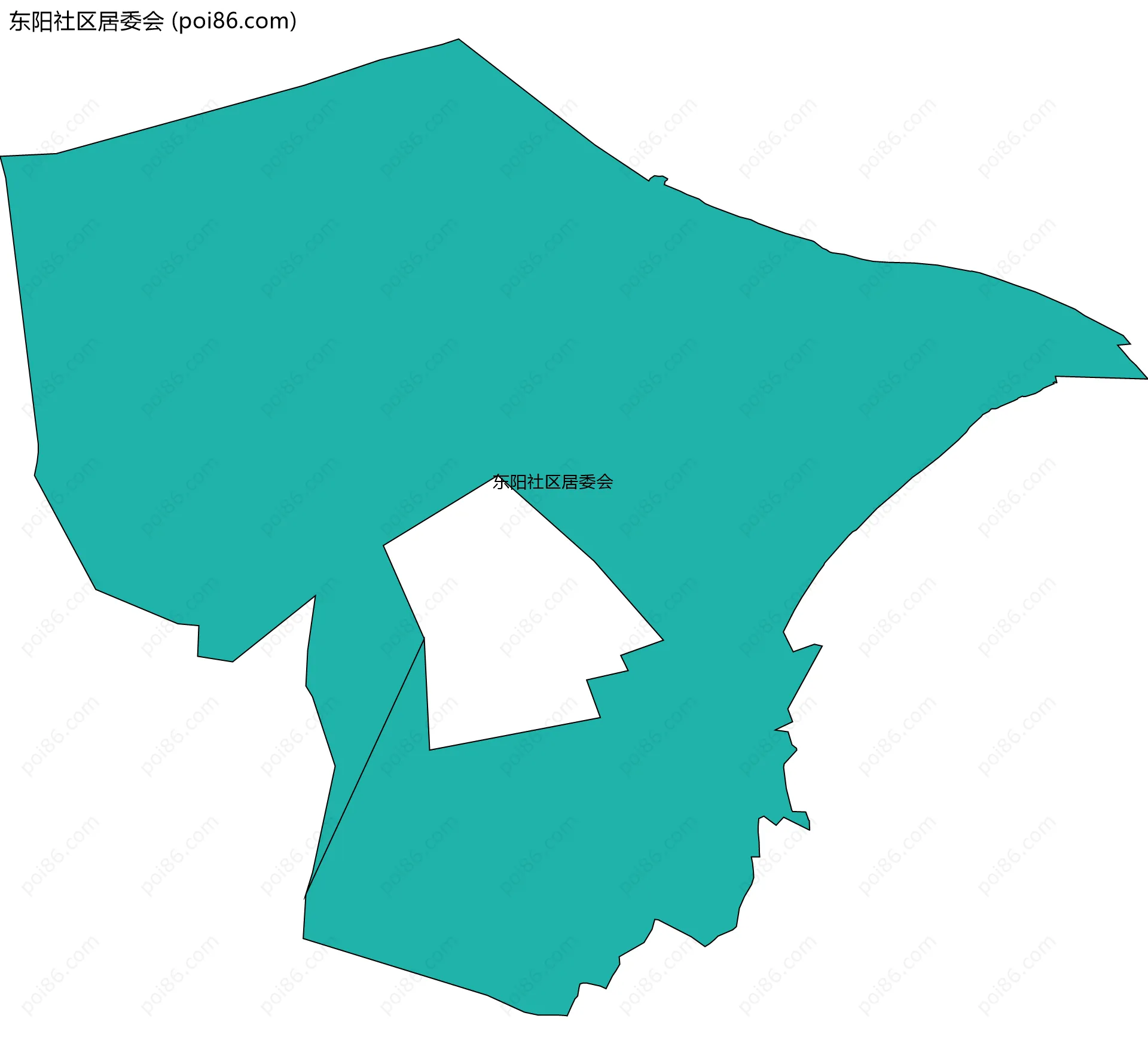东阳社区居委会边界地图