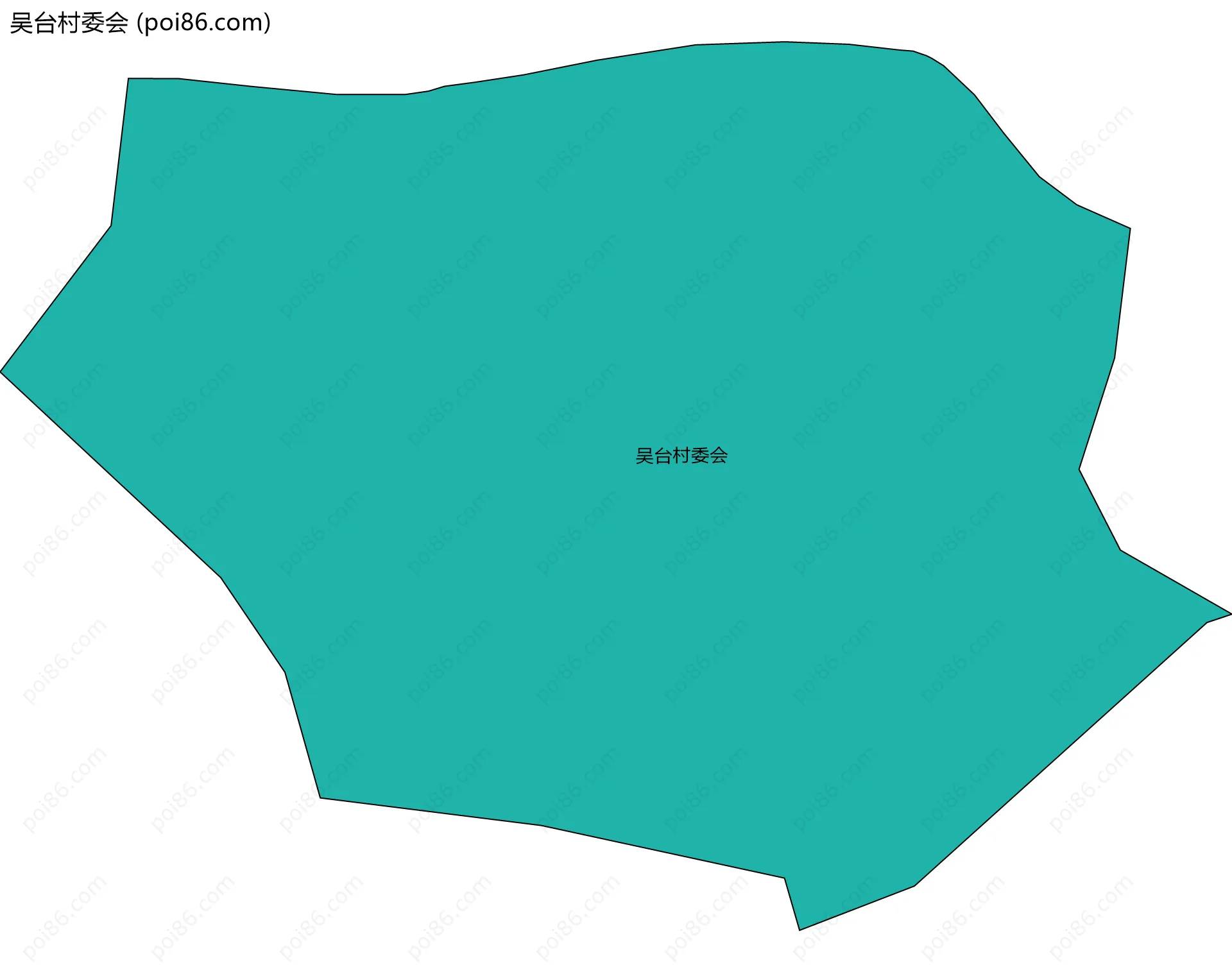 吴台村委会边界地图