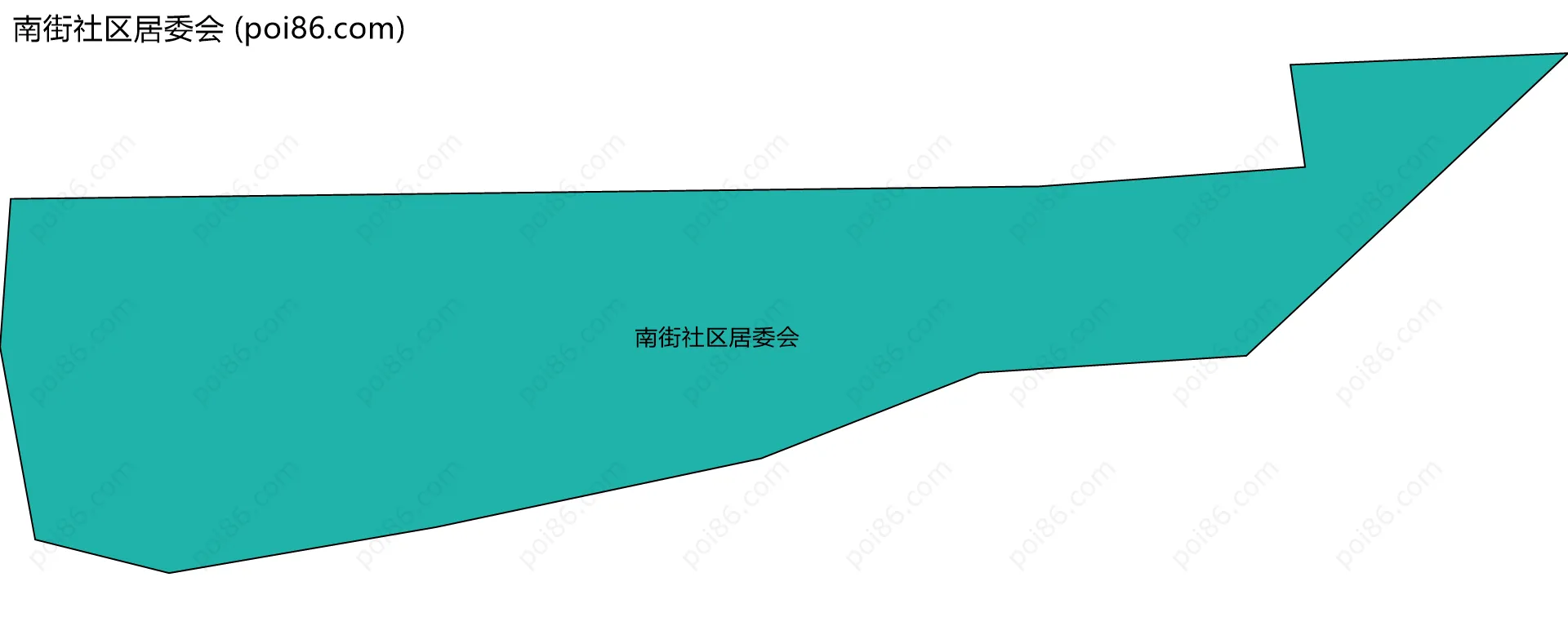 南街社区居委会边界地图