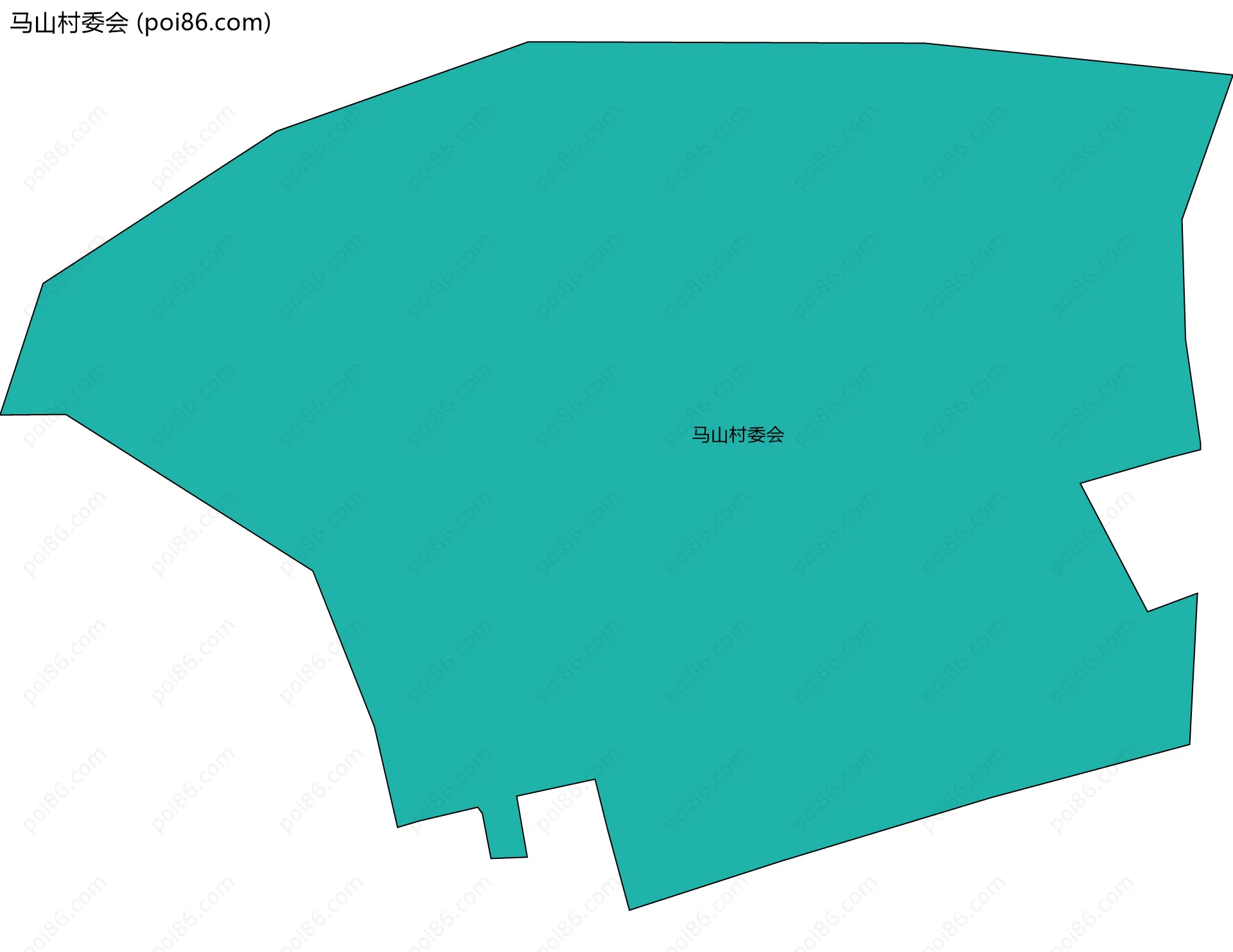 马山村委会边界地图