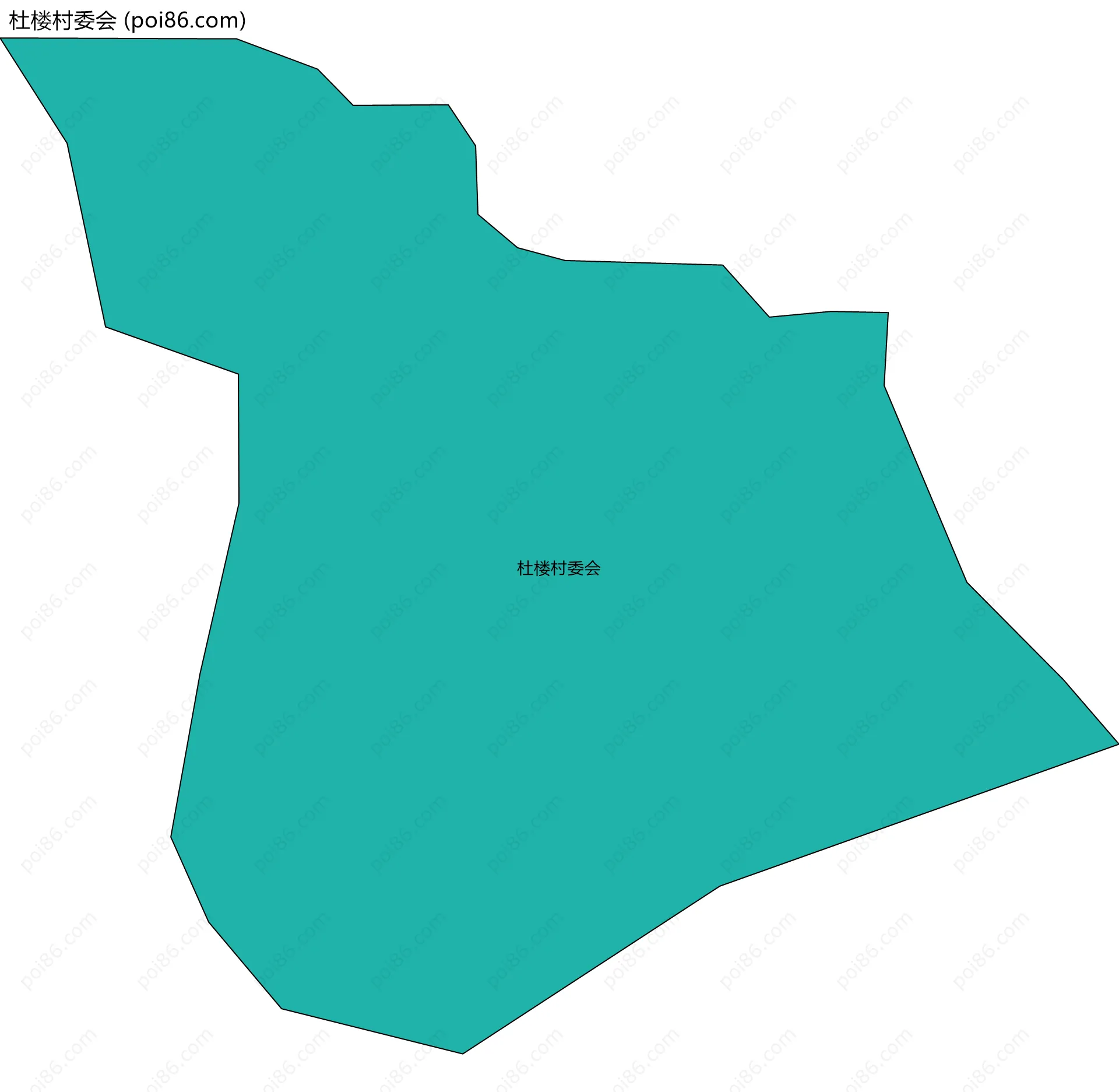 杜楼村委会边界地图