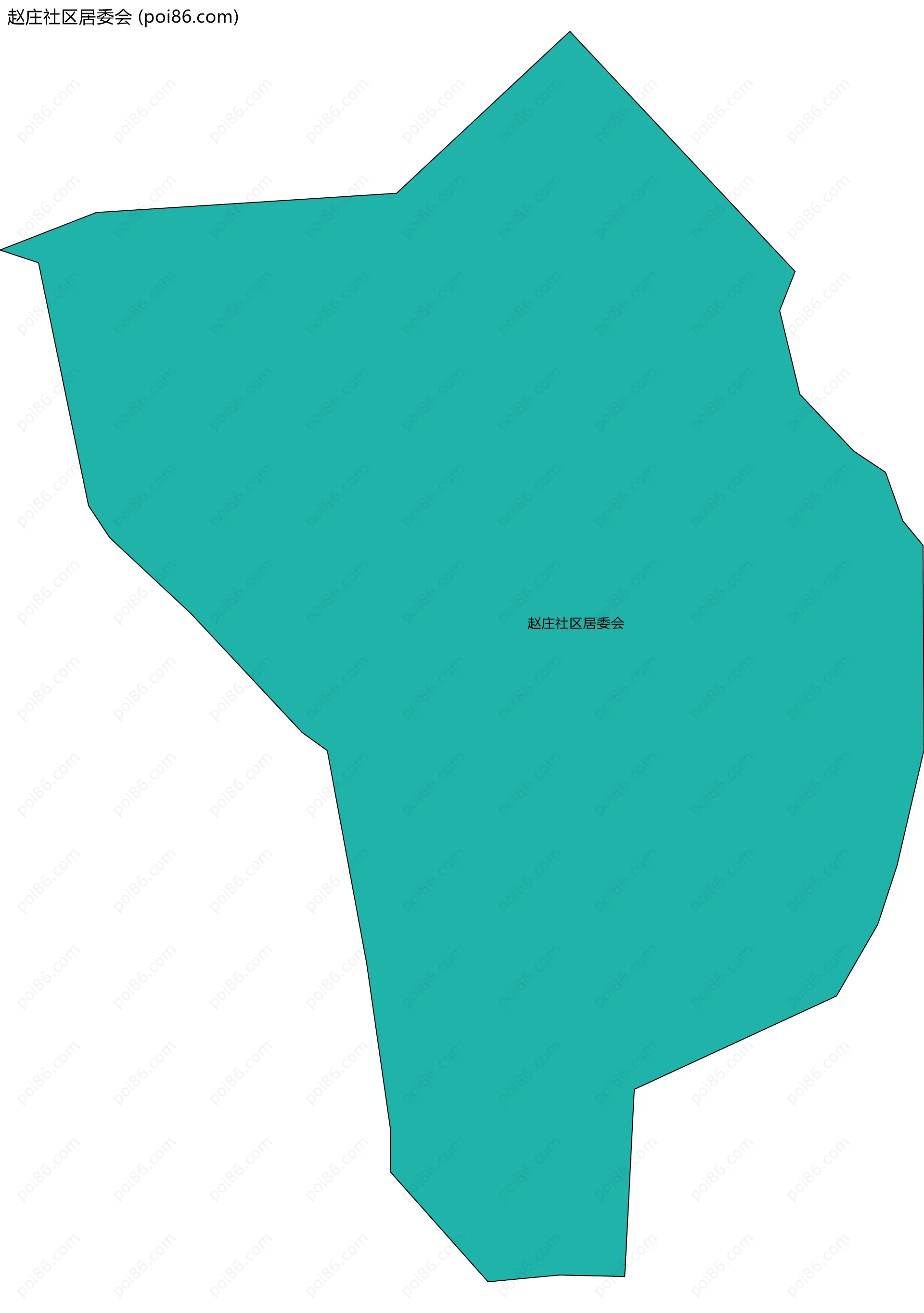 赵庄社区居委会边界地图