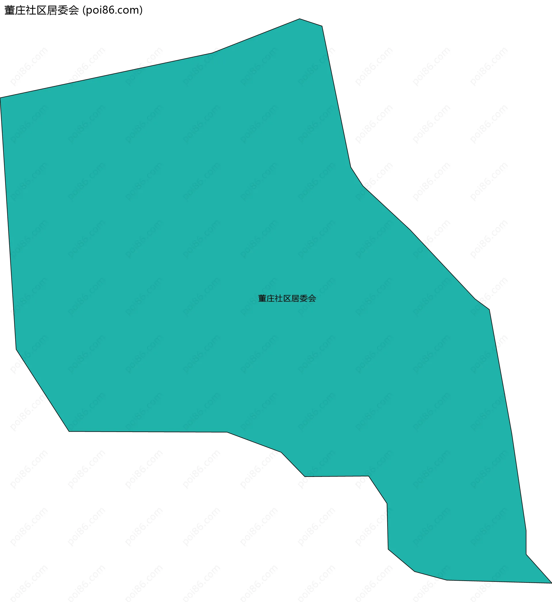 董庄社区居委会边界地图