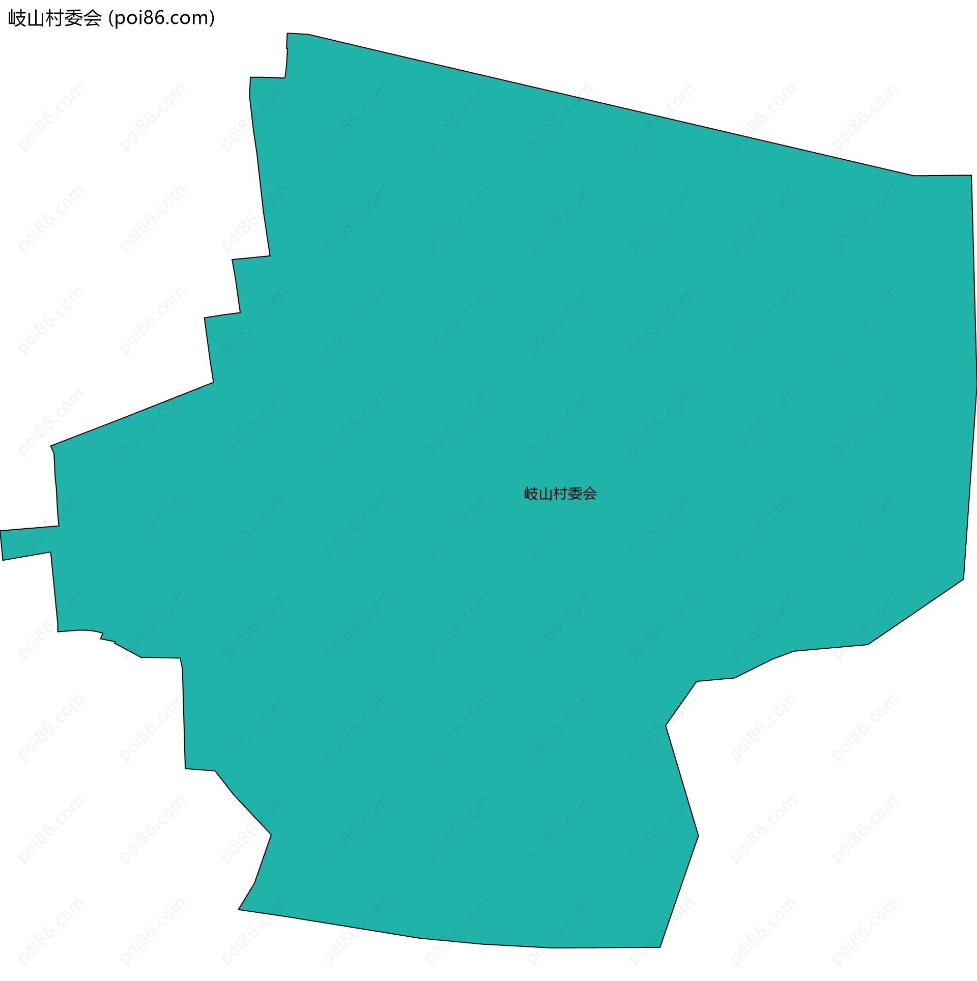 岐山村委会边界地图