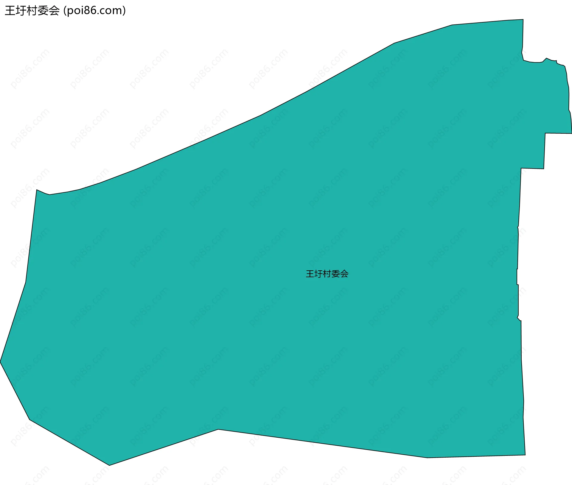 王圩村委会边界地图