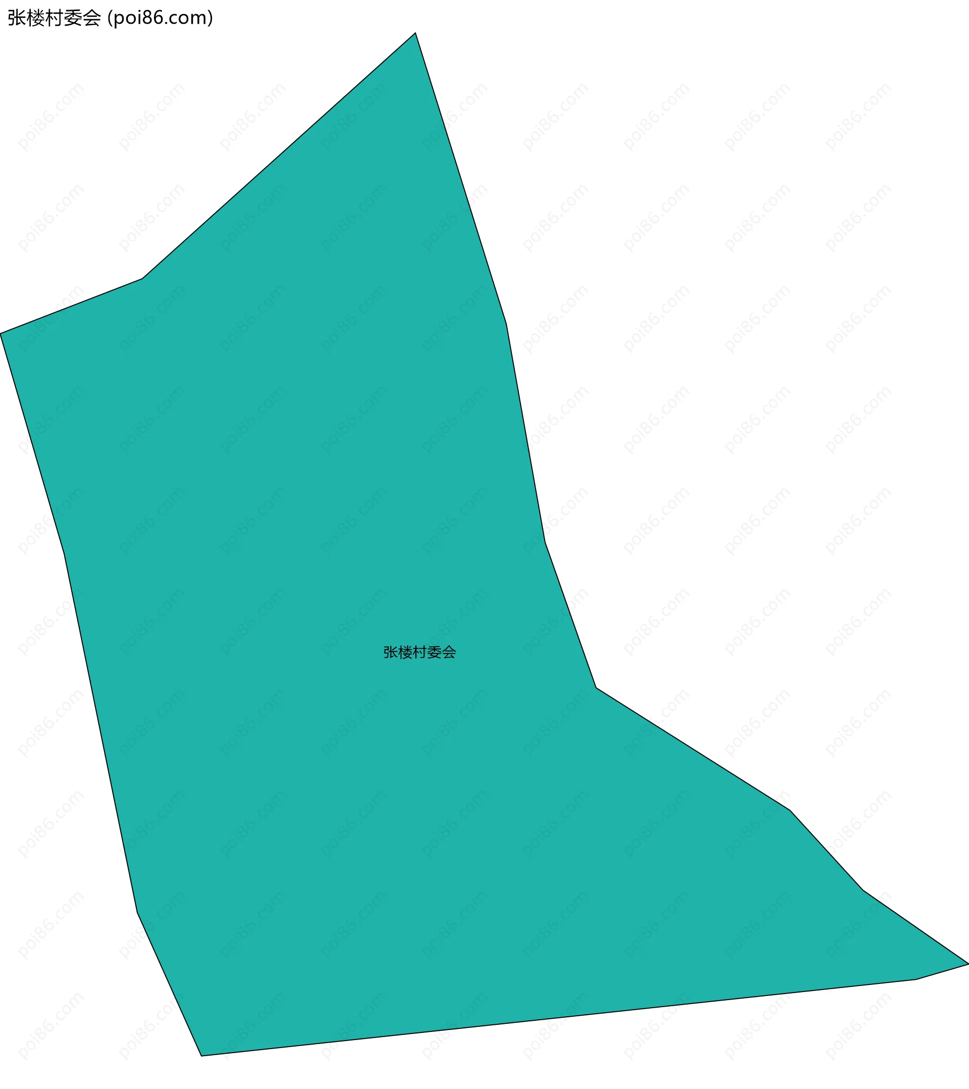 张楼村委会边界地图