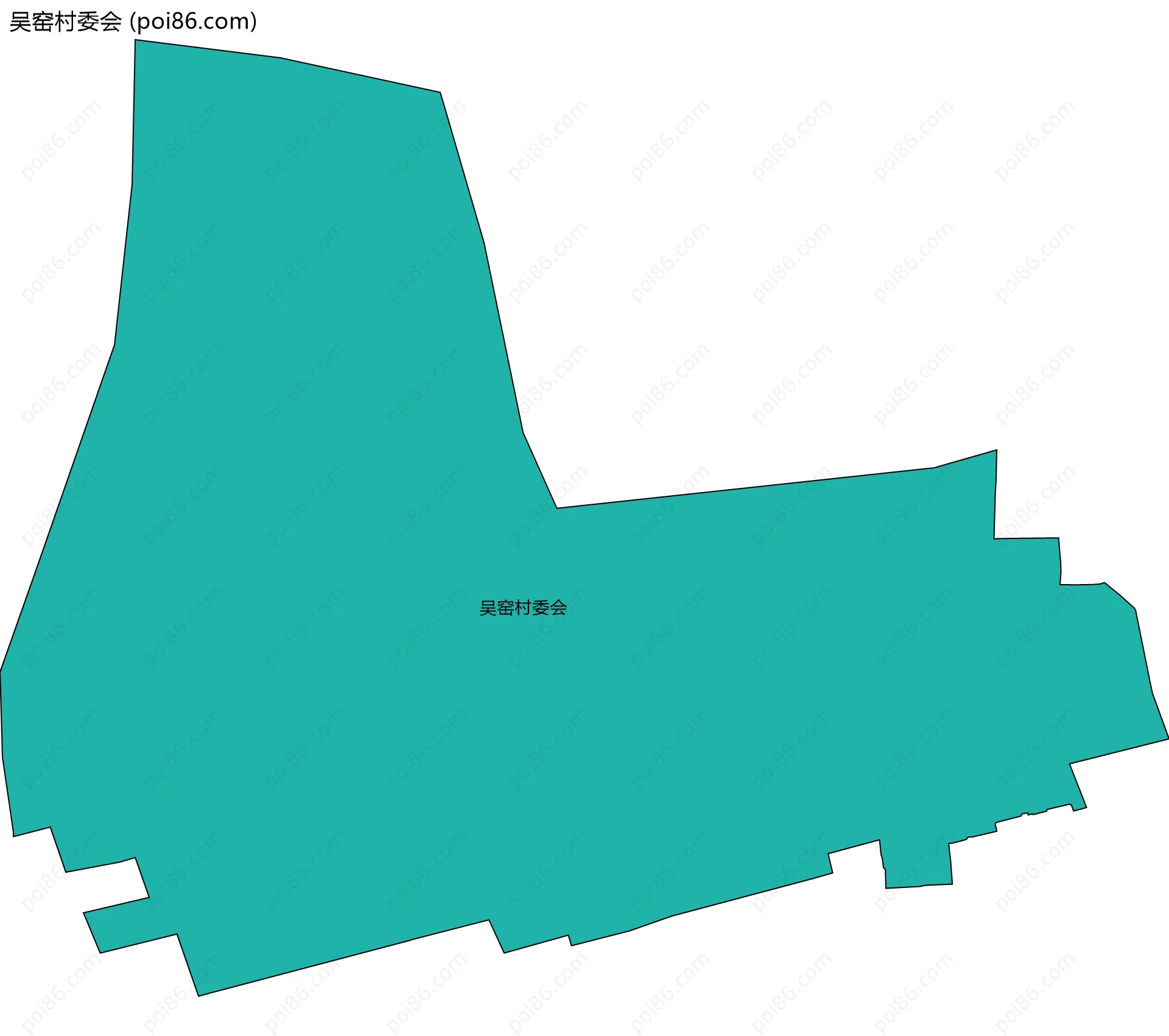 吴窑村委会边界地图