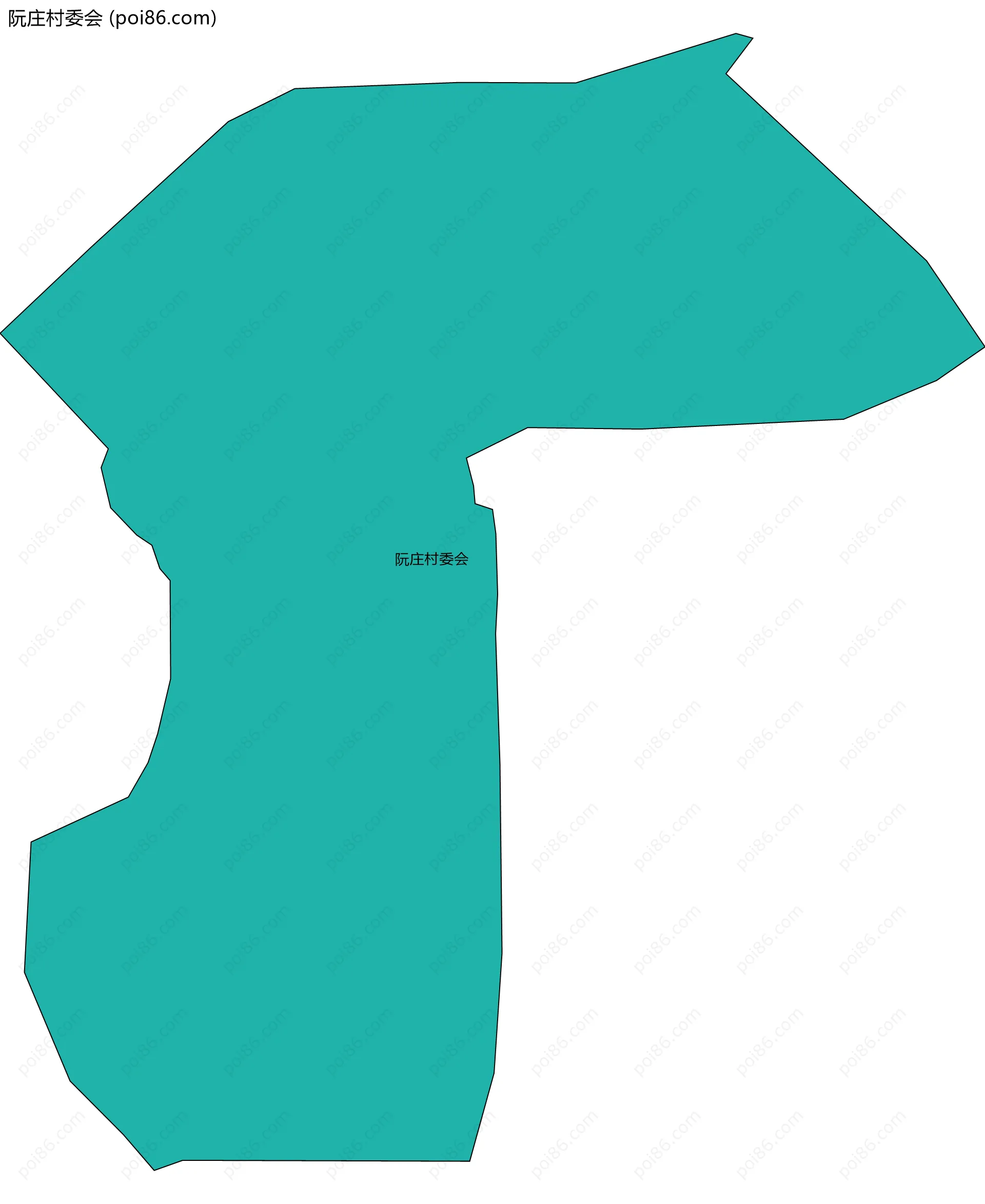 阮庄村委会边界地图