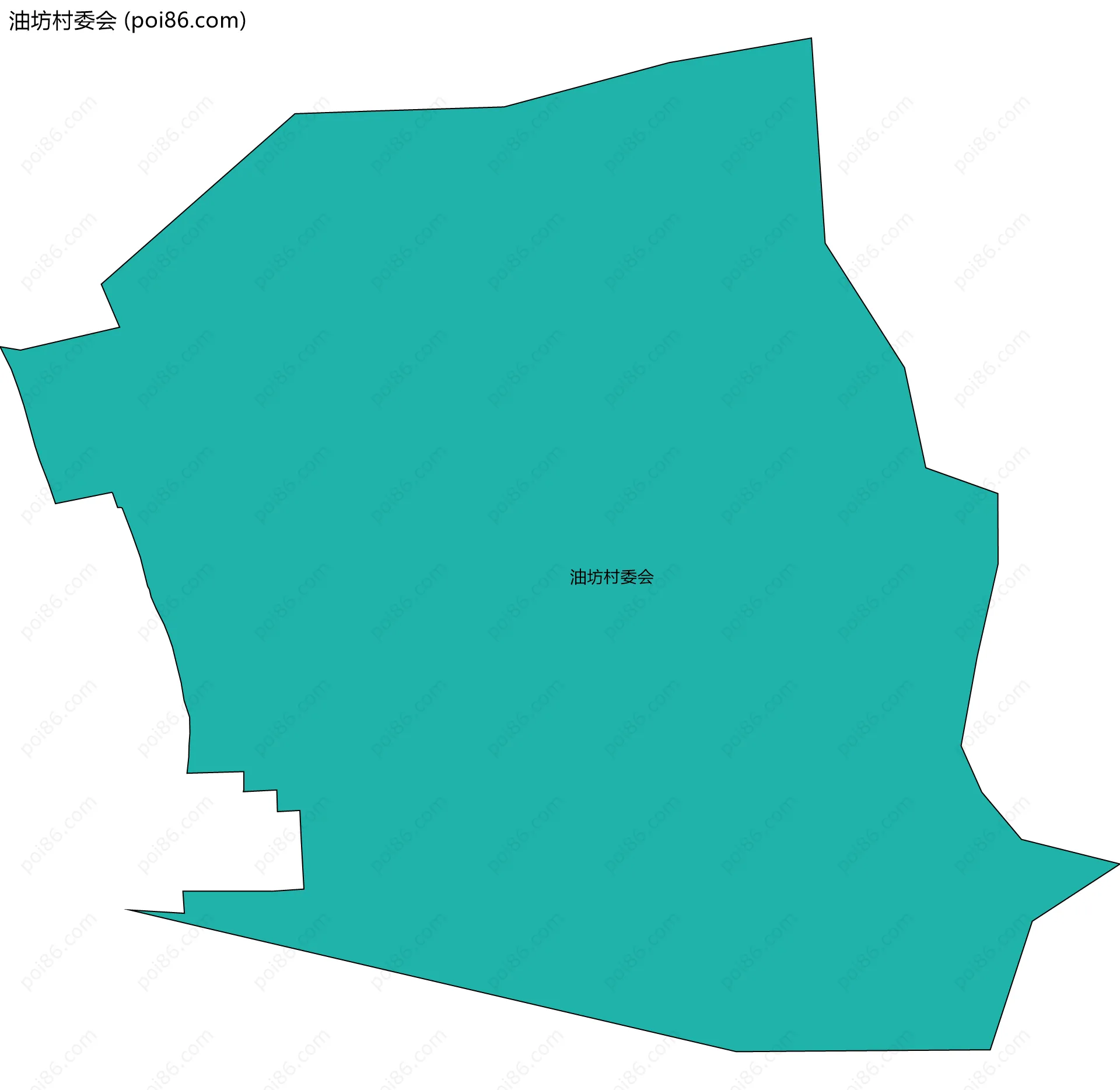 油坊村委会边界地图