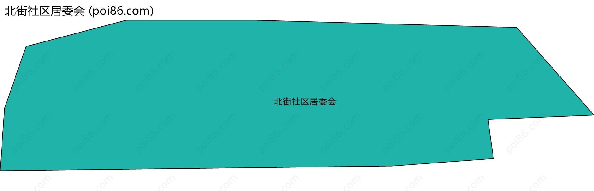 北街社区居委会边界地图
