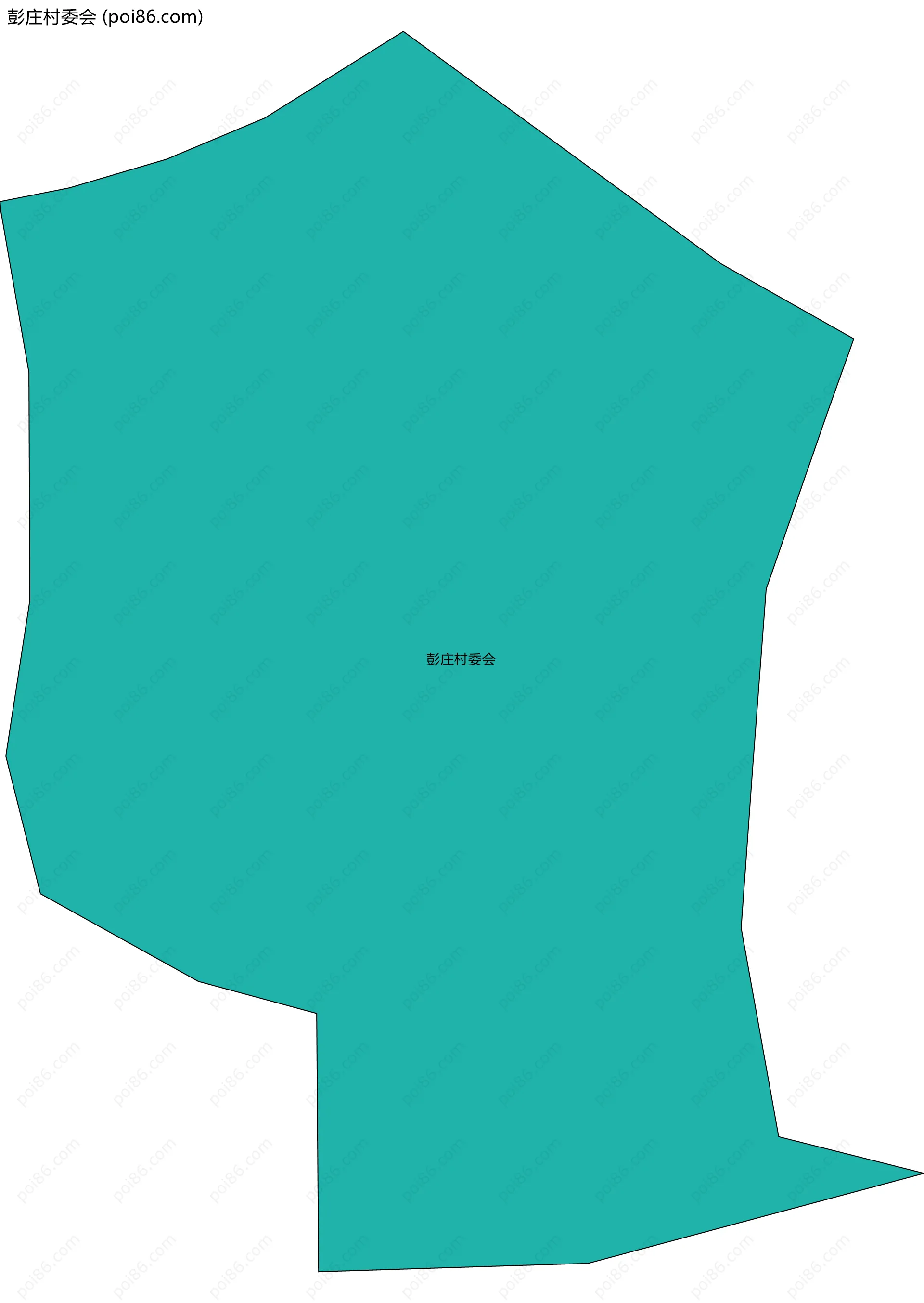 彭庄村委会边界地图