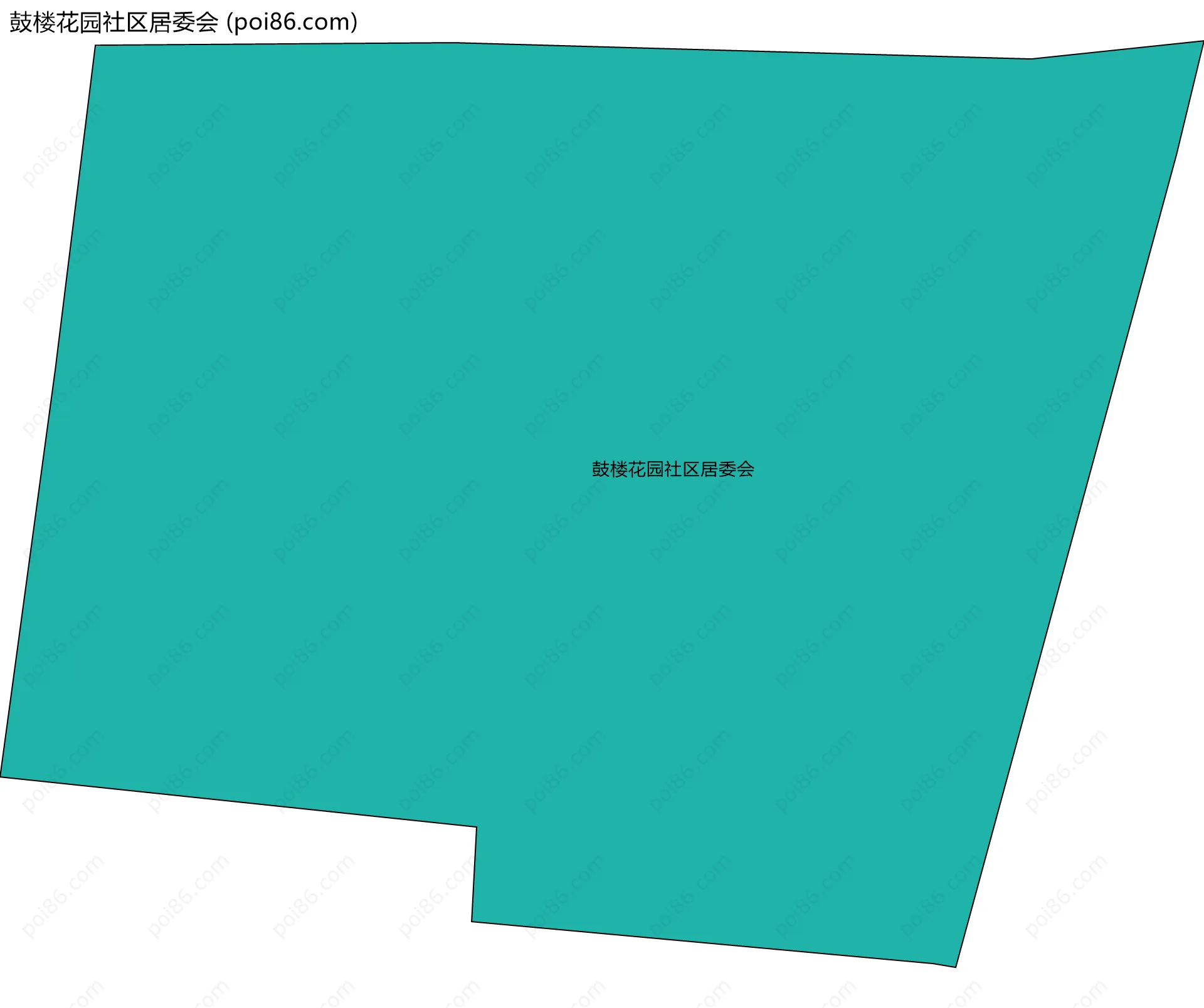 鼓楼花园社区居委会边界地图