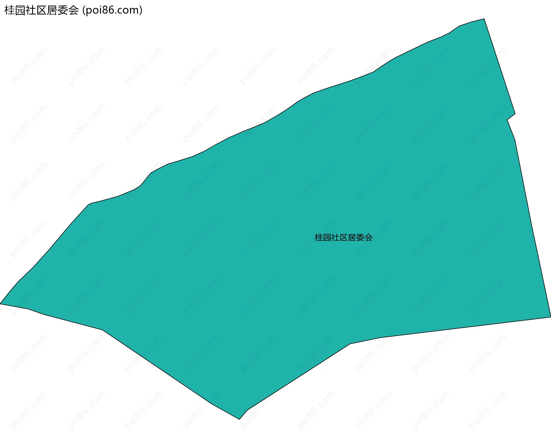 桂园社区居委会边界地图