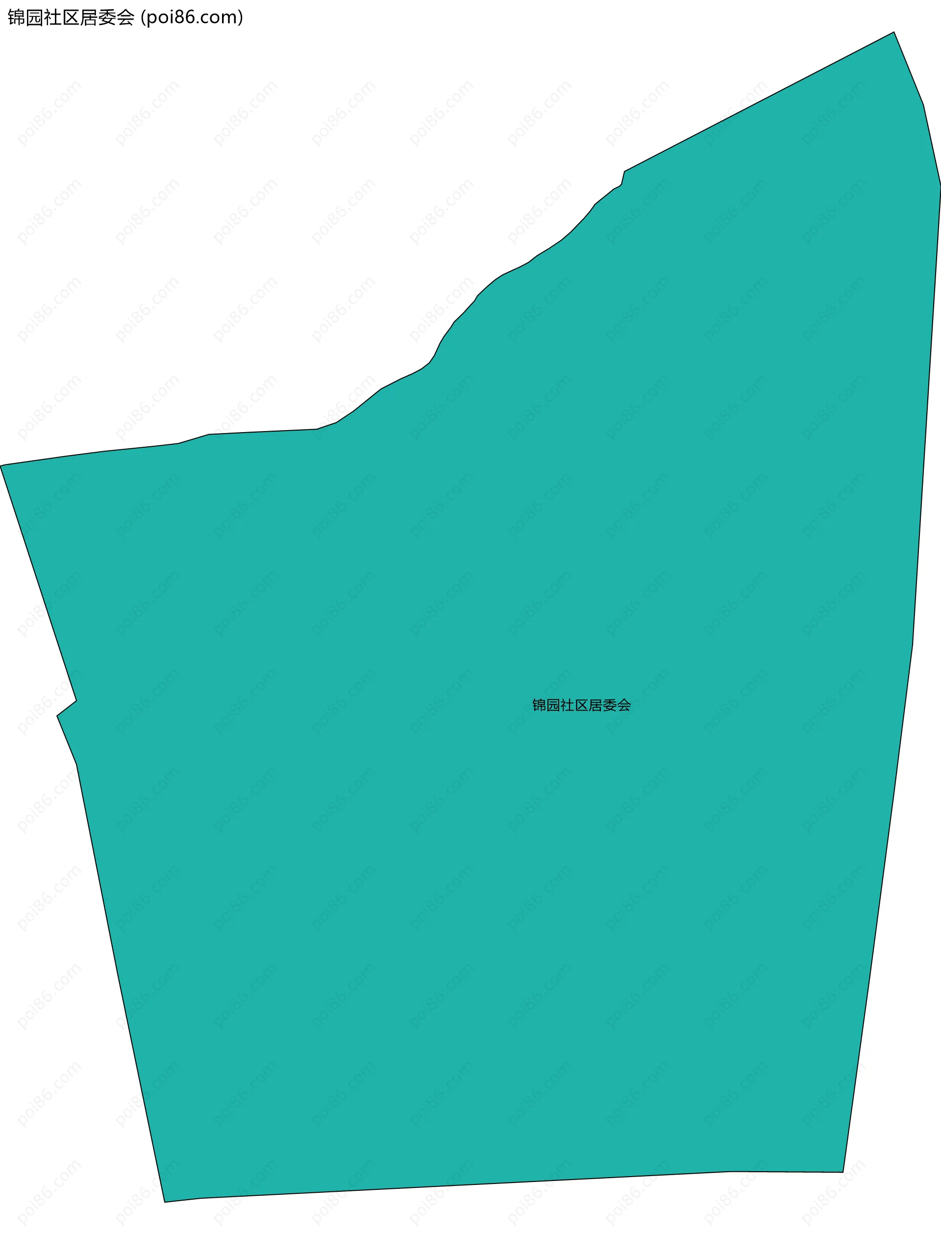 锦园社区居委会边界地图