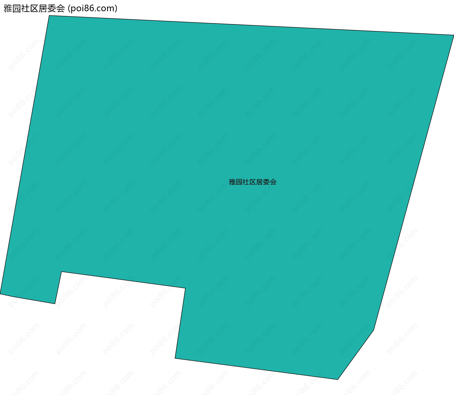 雅园社区居委会边界地图