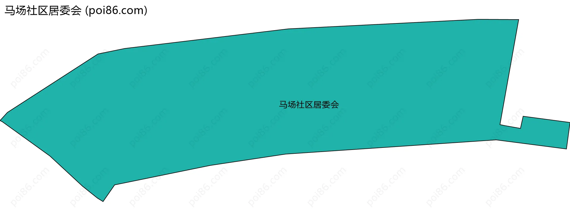 马场社区居委会边界地图