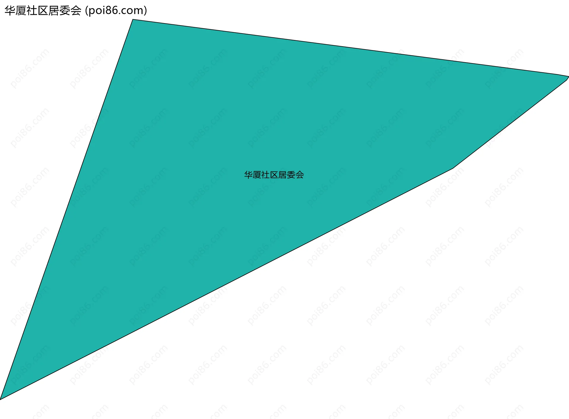 华厦社区居委会边界地图