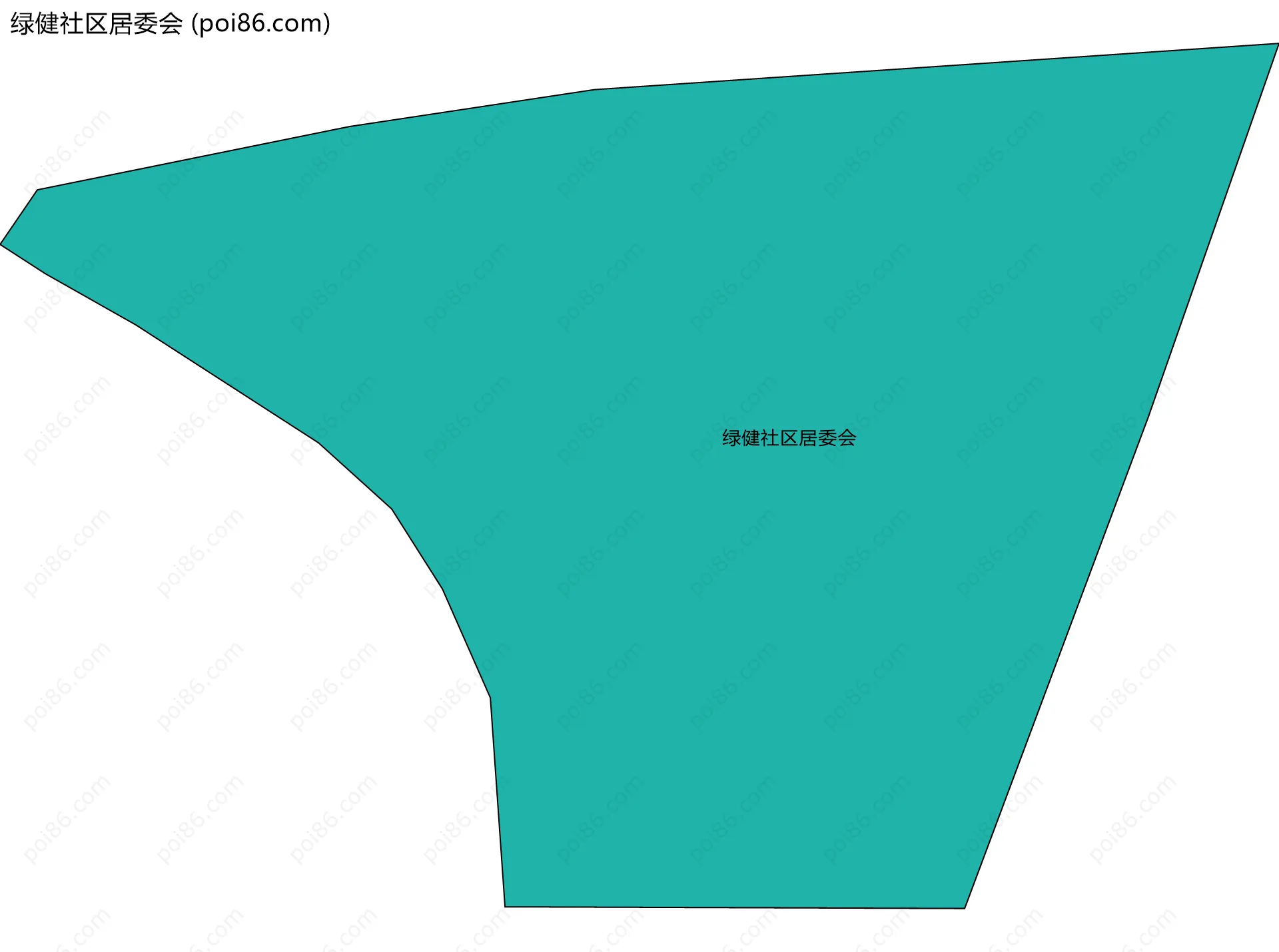 绿健社区居委会边界地图
