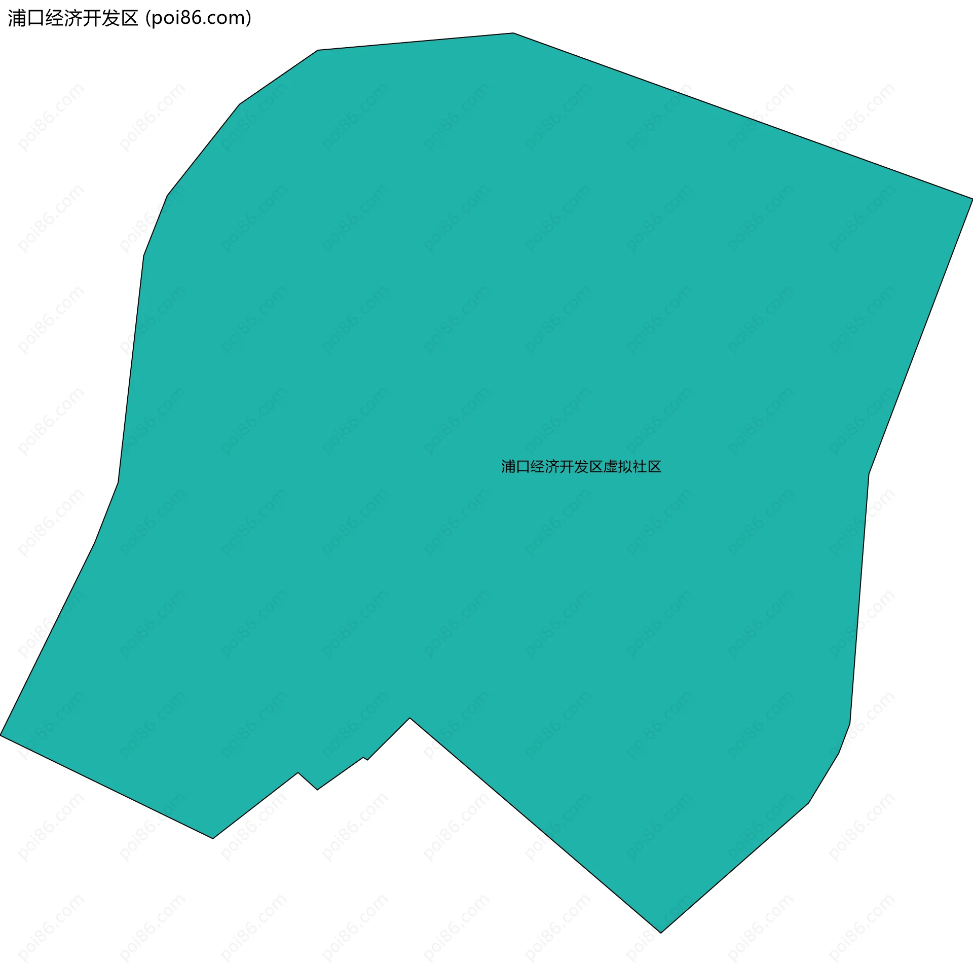 浦口经济开发区边界地图(五级行政区划)
