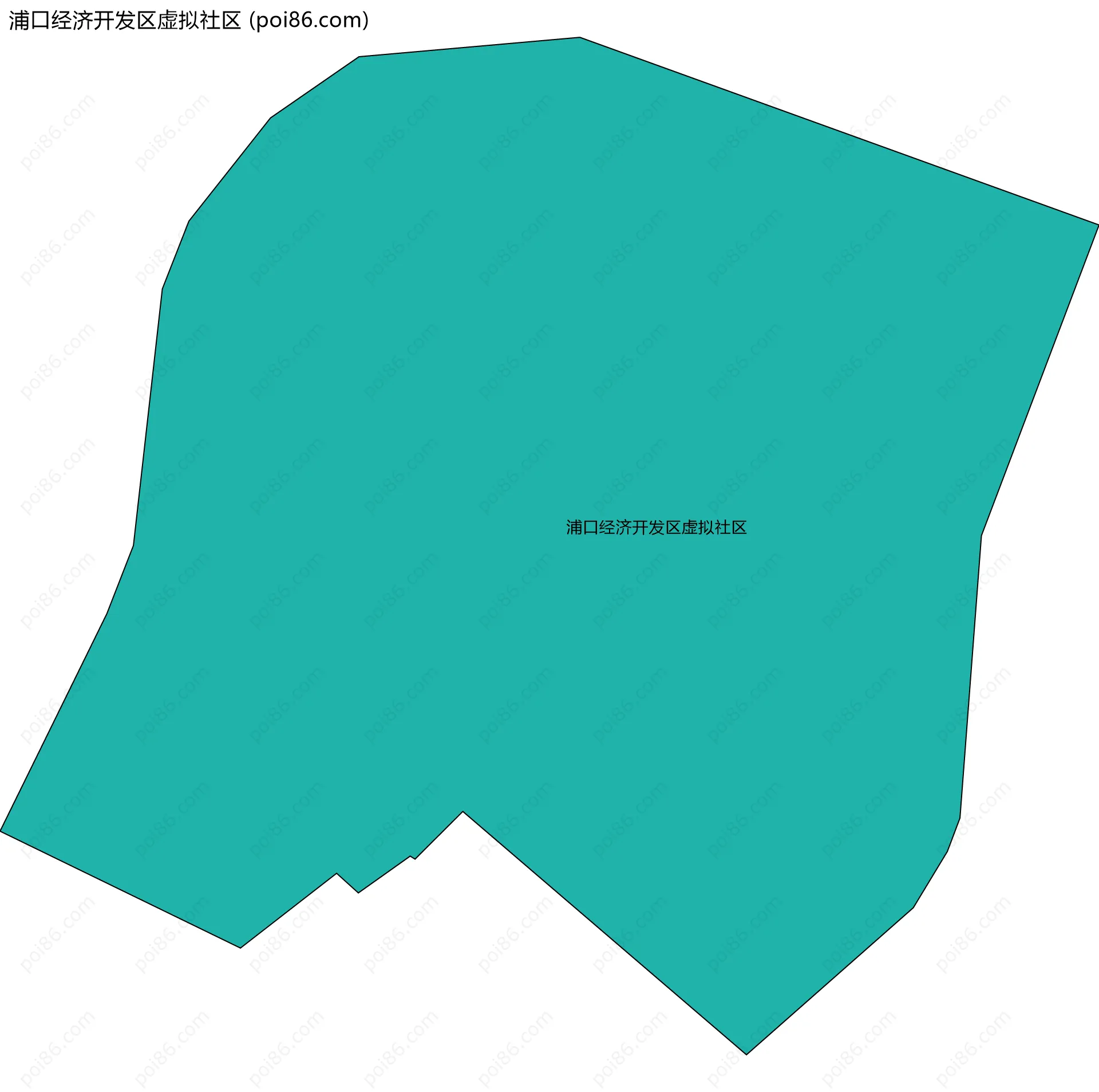 浦口经济开发区虚拟社区边界地图