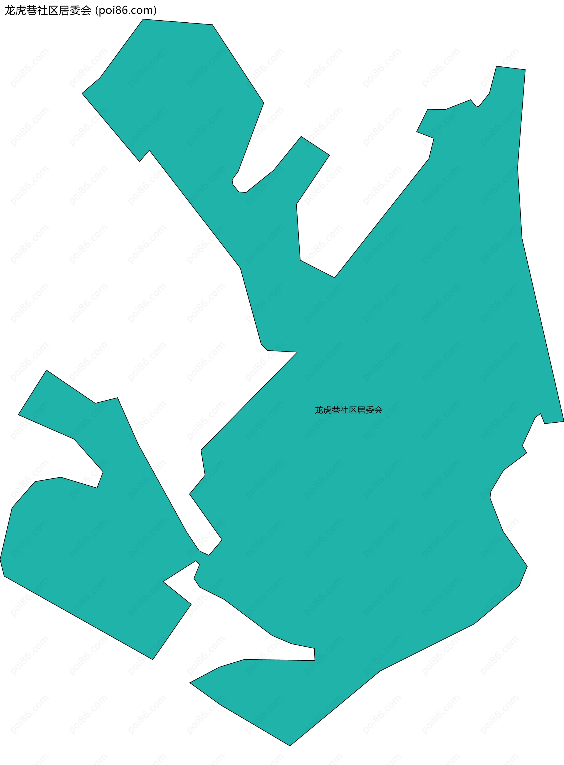 龙虎巷社区居委会边界地图