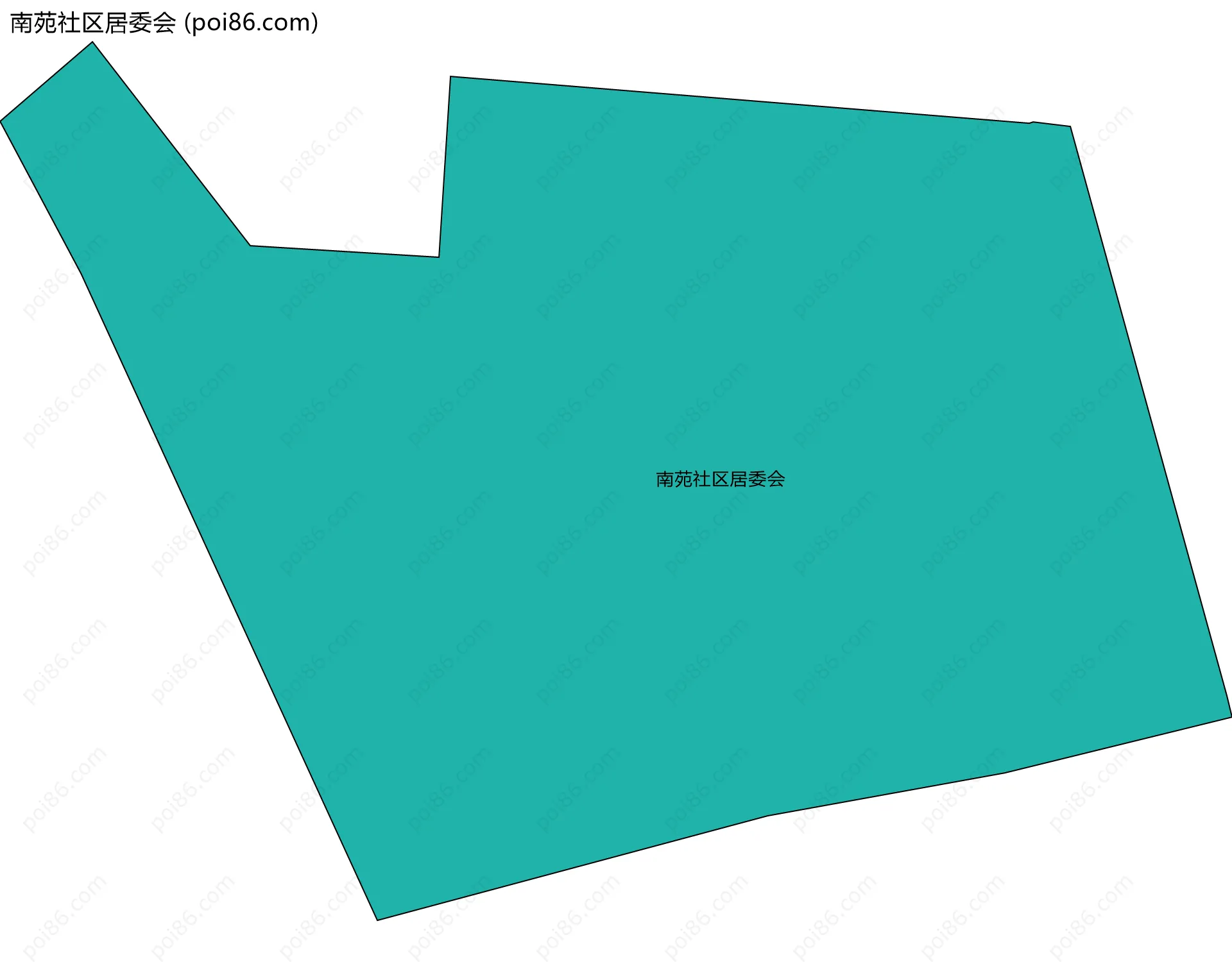 南苑社区居委会边界地图