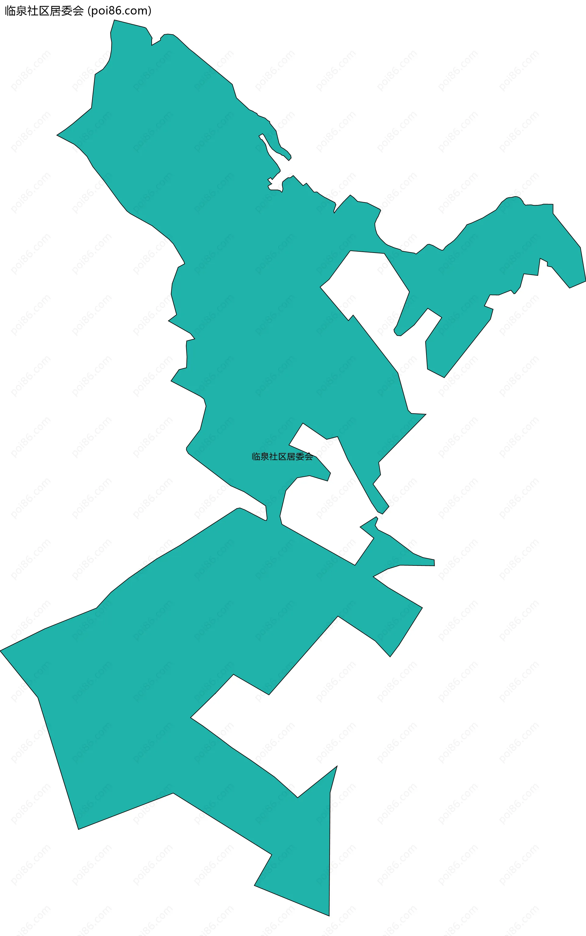 临泉社区居委会边界地图